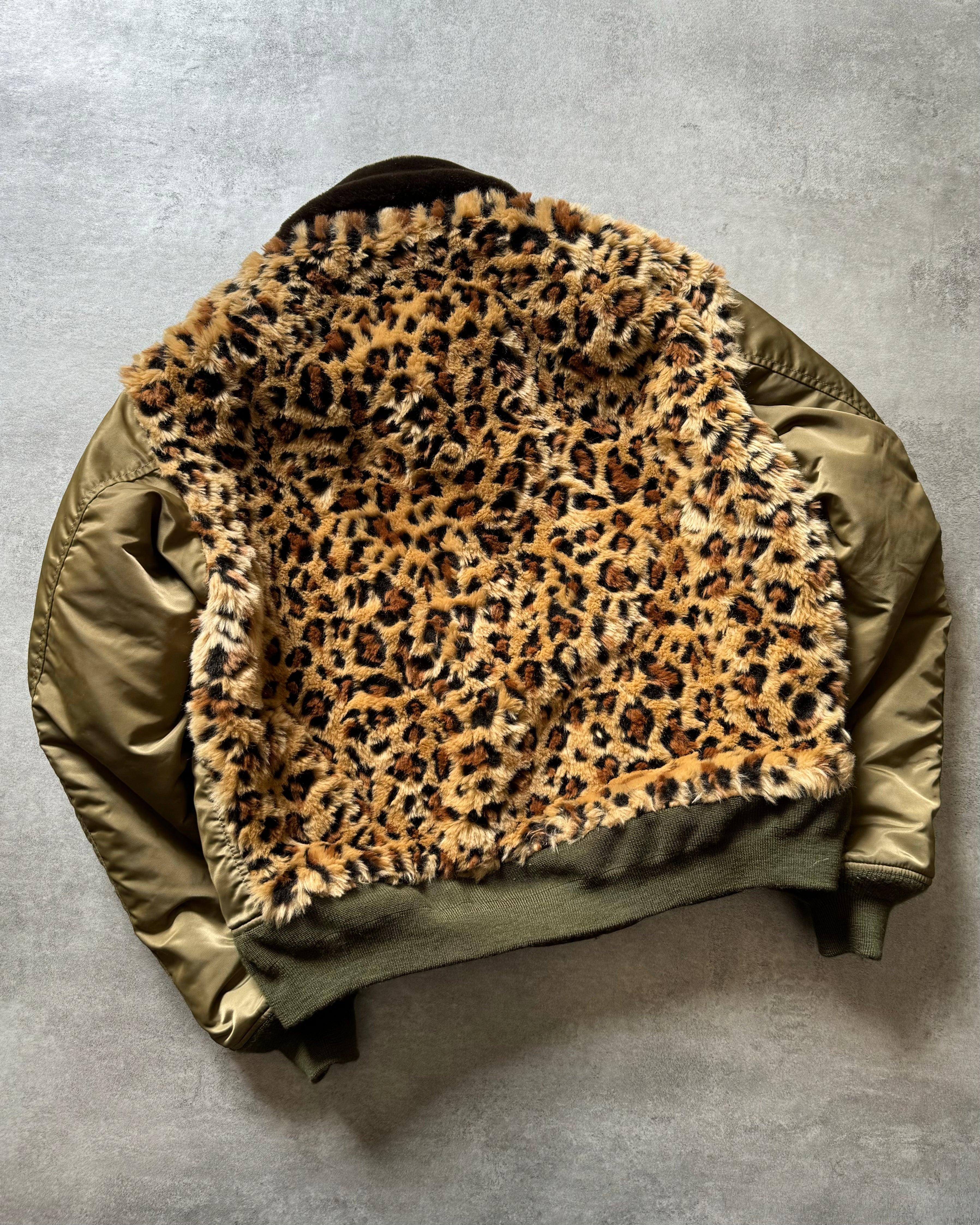 AW2021 Junya Watanabe Comme des Garçons Jaguar Faux Fur Bomber AW2021 Junya Watanabe Comme des Garçons Jaguar Faux Fur Bomber