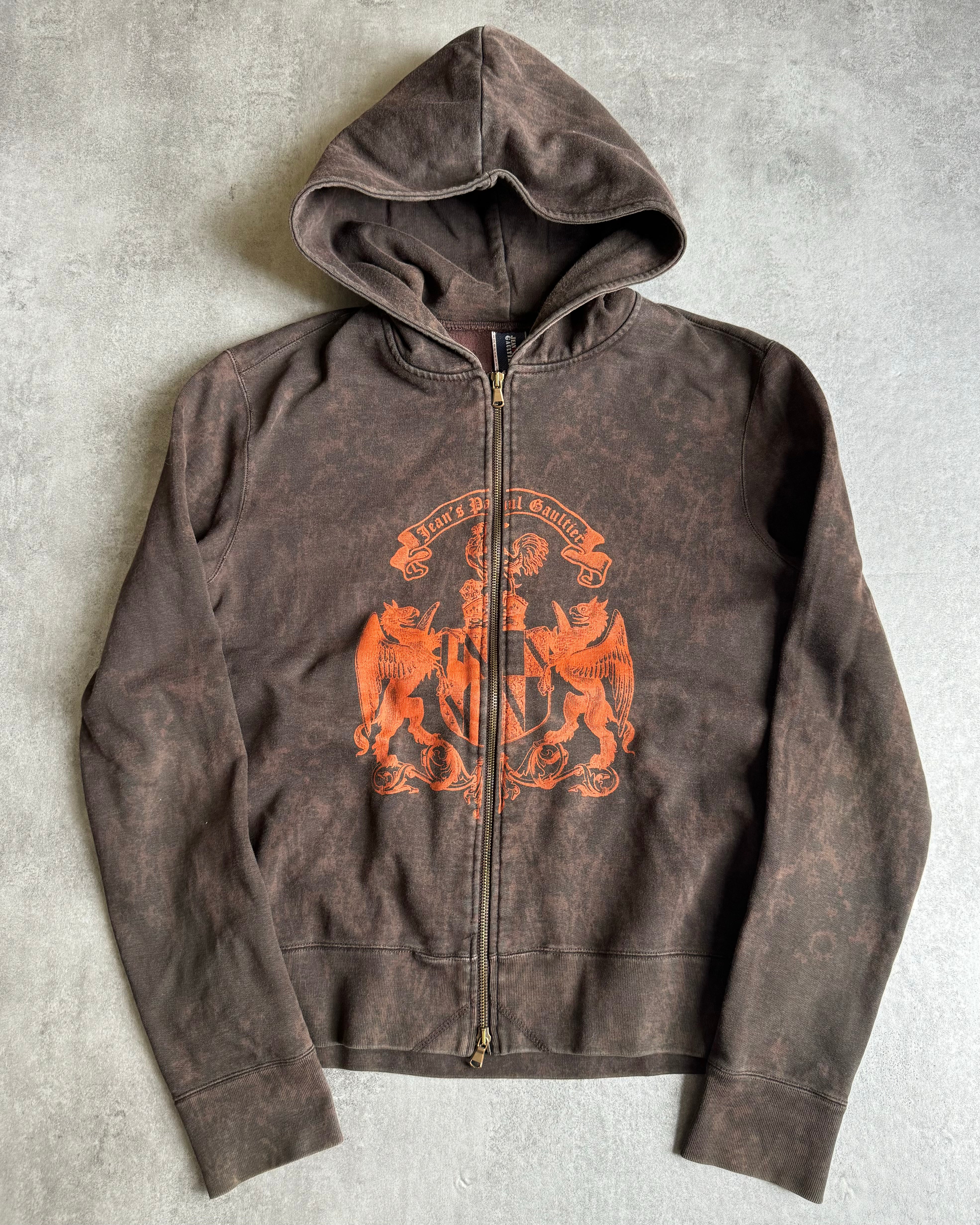 jean paul gaultier ジップブルゾン archive 00s 2000s Jean Paul Gaultier Royal Legacy Brown & Orange Archive Zip