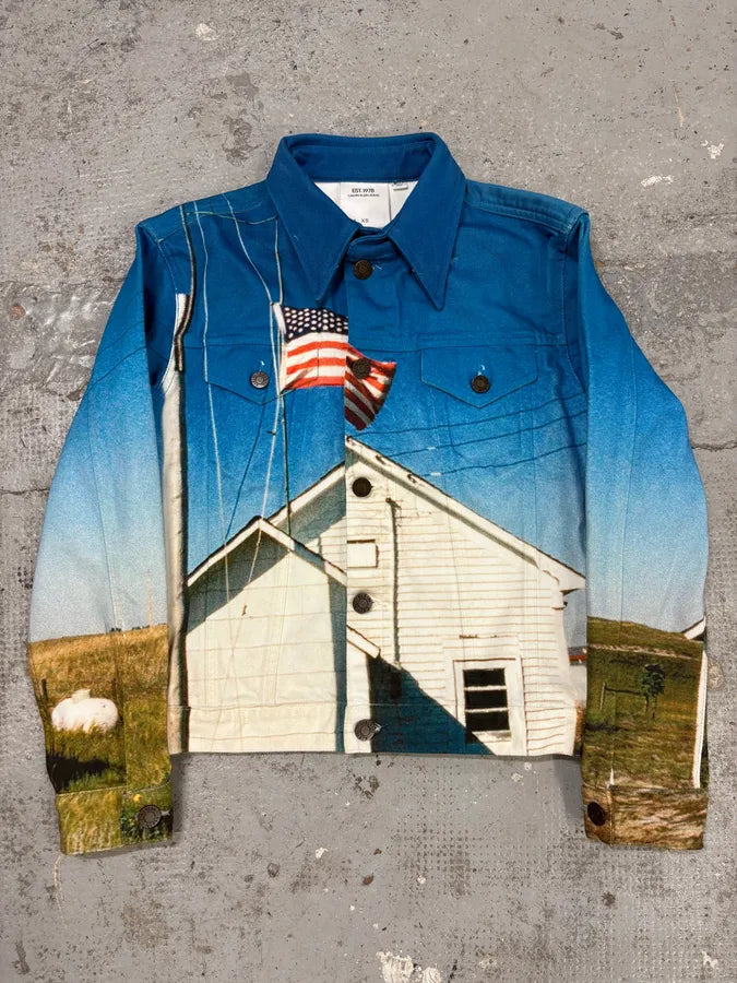 Raf Simons Calvin Klein 205W39NYC American Landscape Denim Trucker