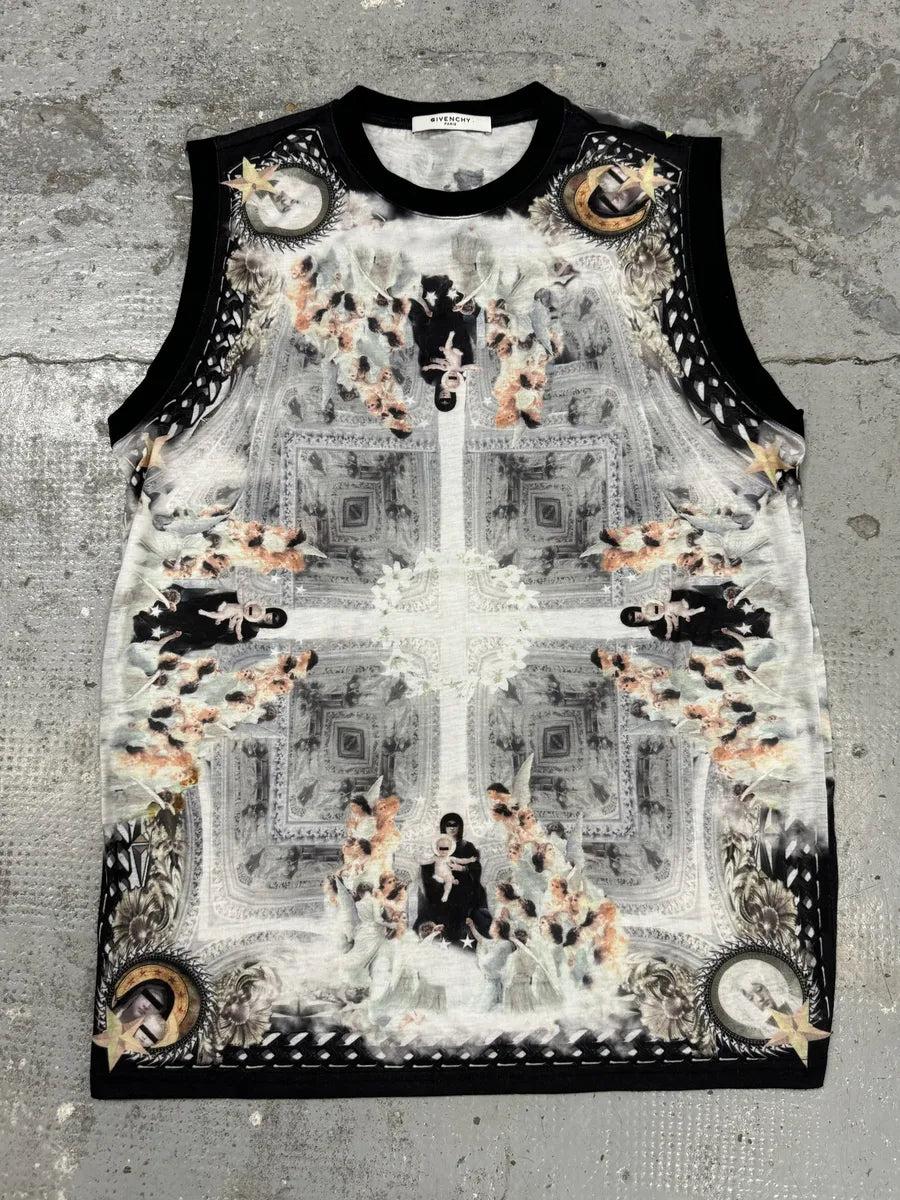 SS2013 Givenchy Artwork Print Tank Top by Riccardo Tisci – Dolce SS2013 Givenchy Artwork Print Tank Top by Riccardo Tisci – Dolce