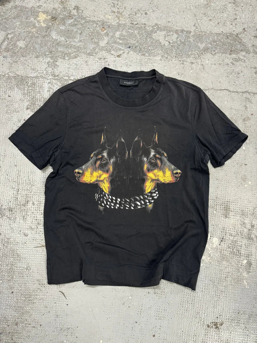 SS2013 Givenchy Doberman Dog Black T-Shirt by Riccardo Tisci