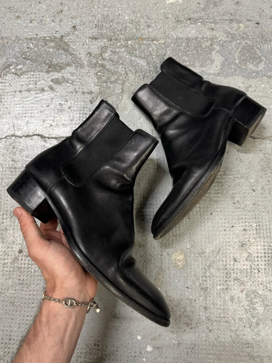 SS2014 Saint Laurent Black Leather Wyatt Boots – Dolce Vita Hub