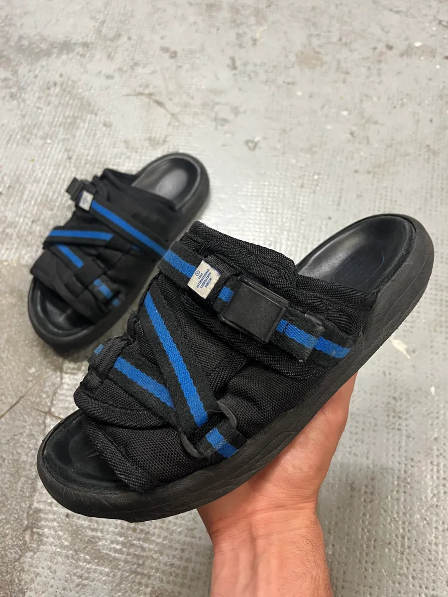visvim CHRISTO ビズビム クリスト s サンダル　黒青 Visvim Black Christo Slides – Dolce Vita Hub