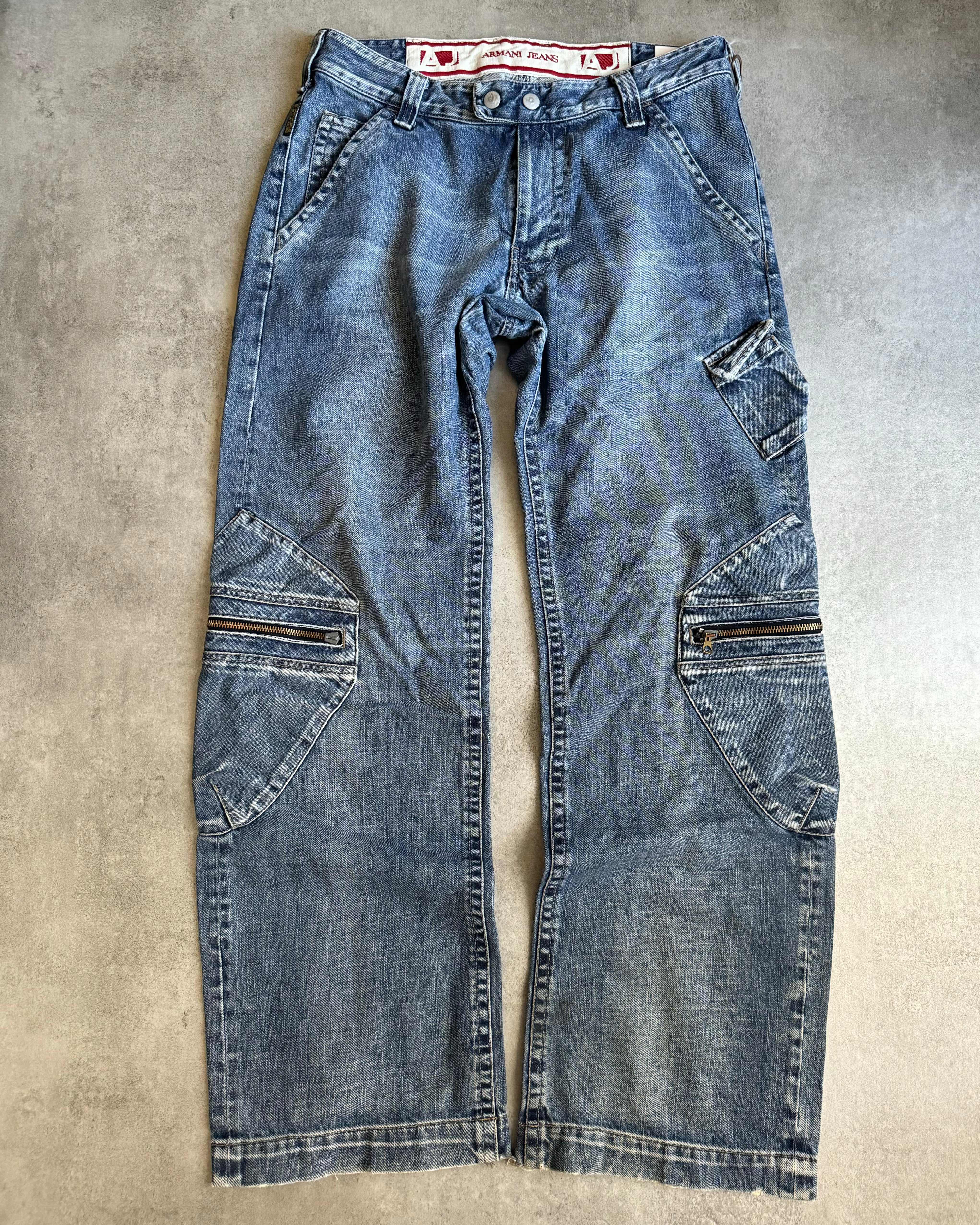 2000s Armani Cargo Double Knee Large Denim Jeans – Dolce Vita Hub 2000s Armani Cargo Double Knee Large Denim Jeans – Dolce Vita Hub