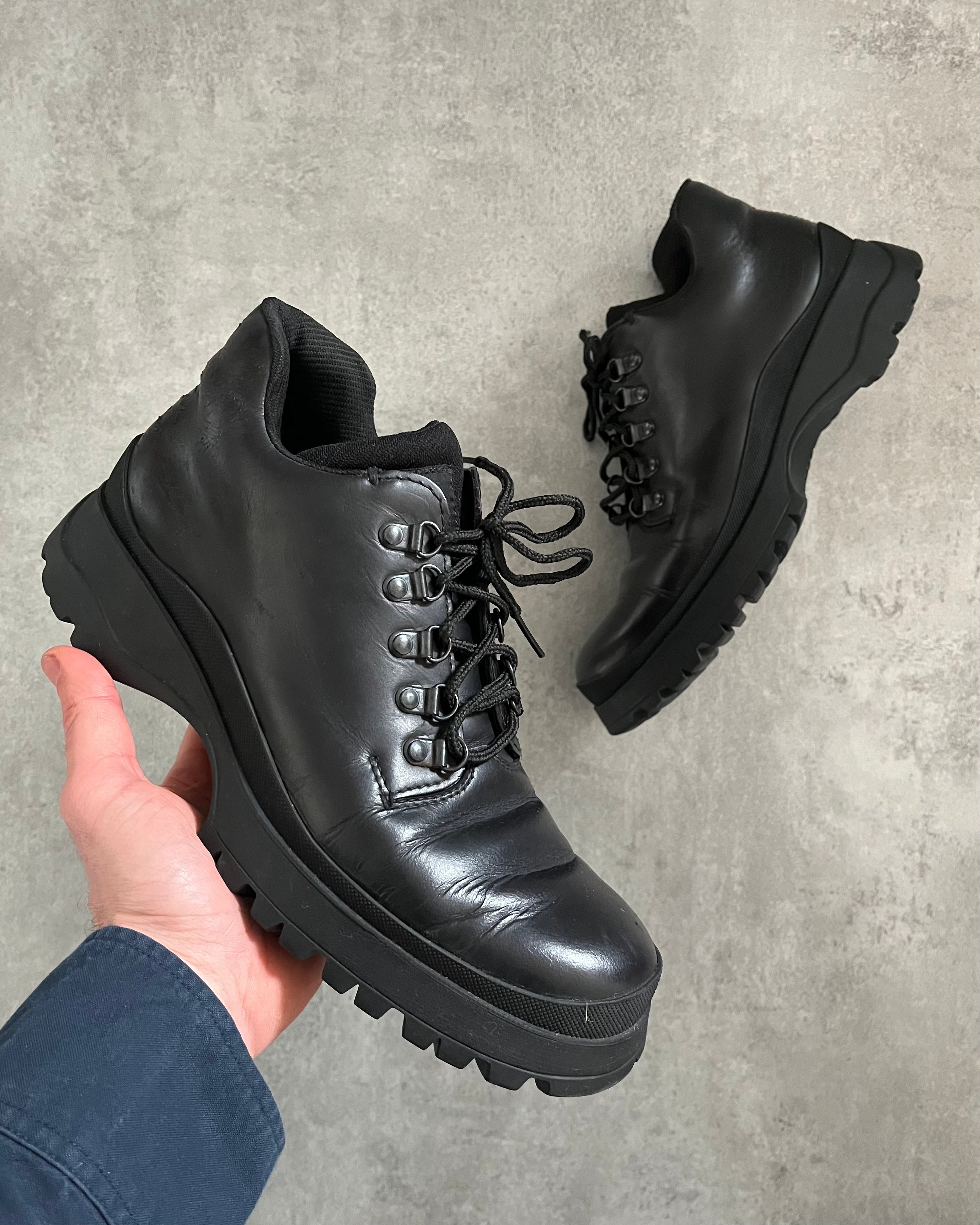 AW1999 Prada Vibram Leather Boots (41eu/us8) – Dolce Vita Hub