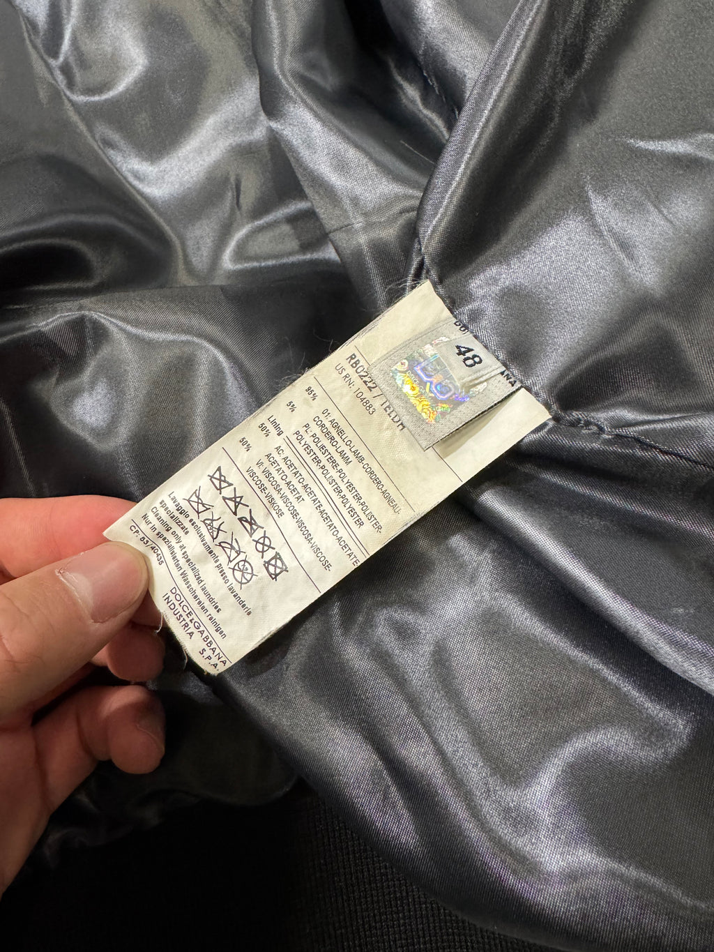 2000s Dolce & Gabbana Black Button Ups Leather Rebel Jacket