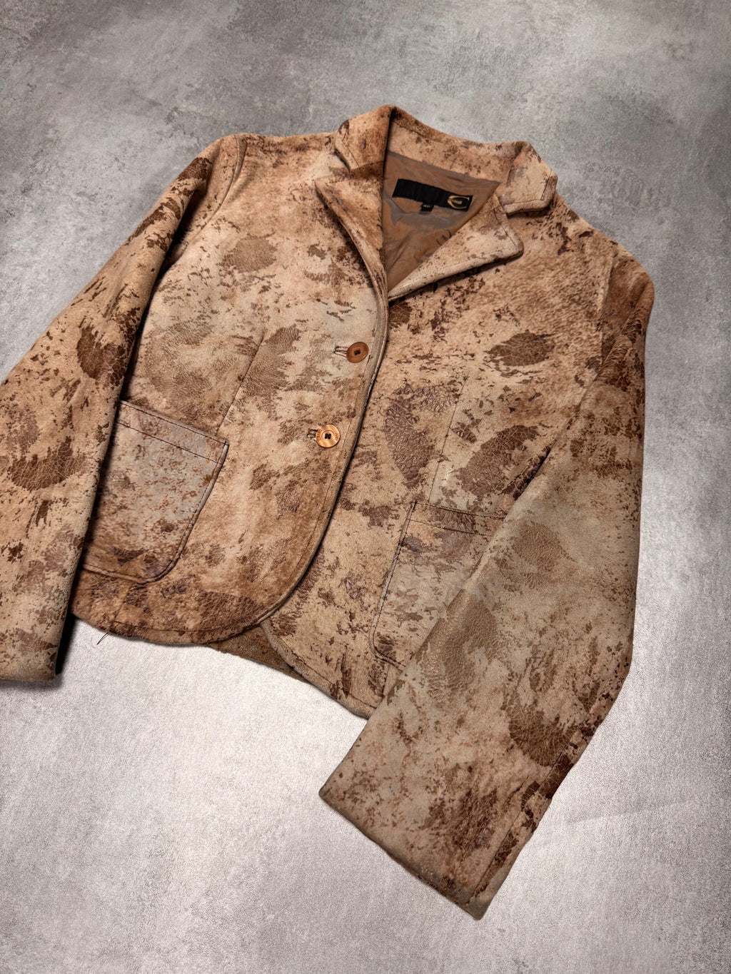 AW2003 Cavalli Apocalypse Brut Leather Jacket