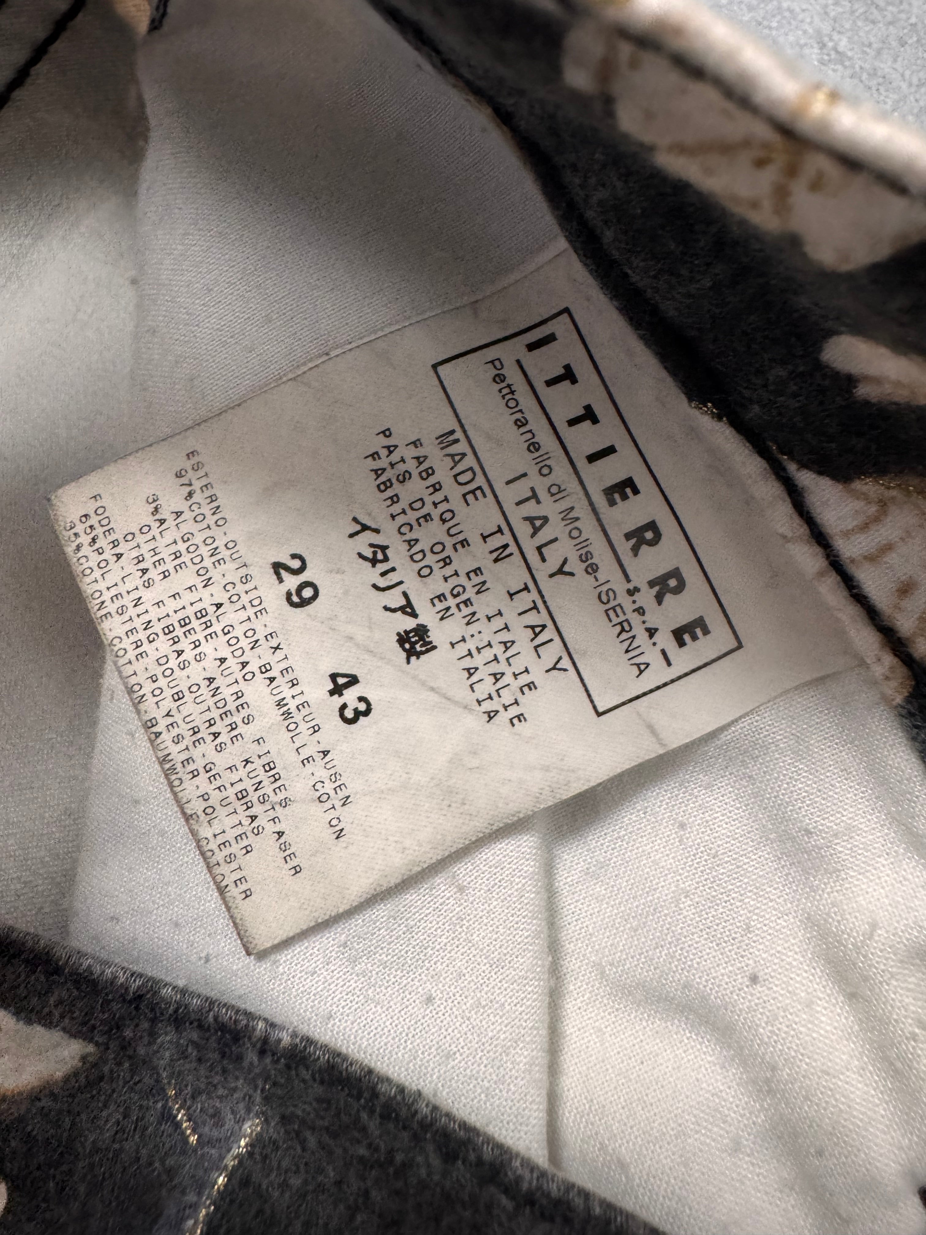 AW2003 Cavalli Asian Noble Birds Black Pants