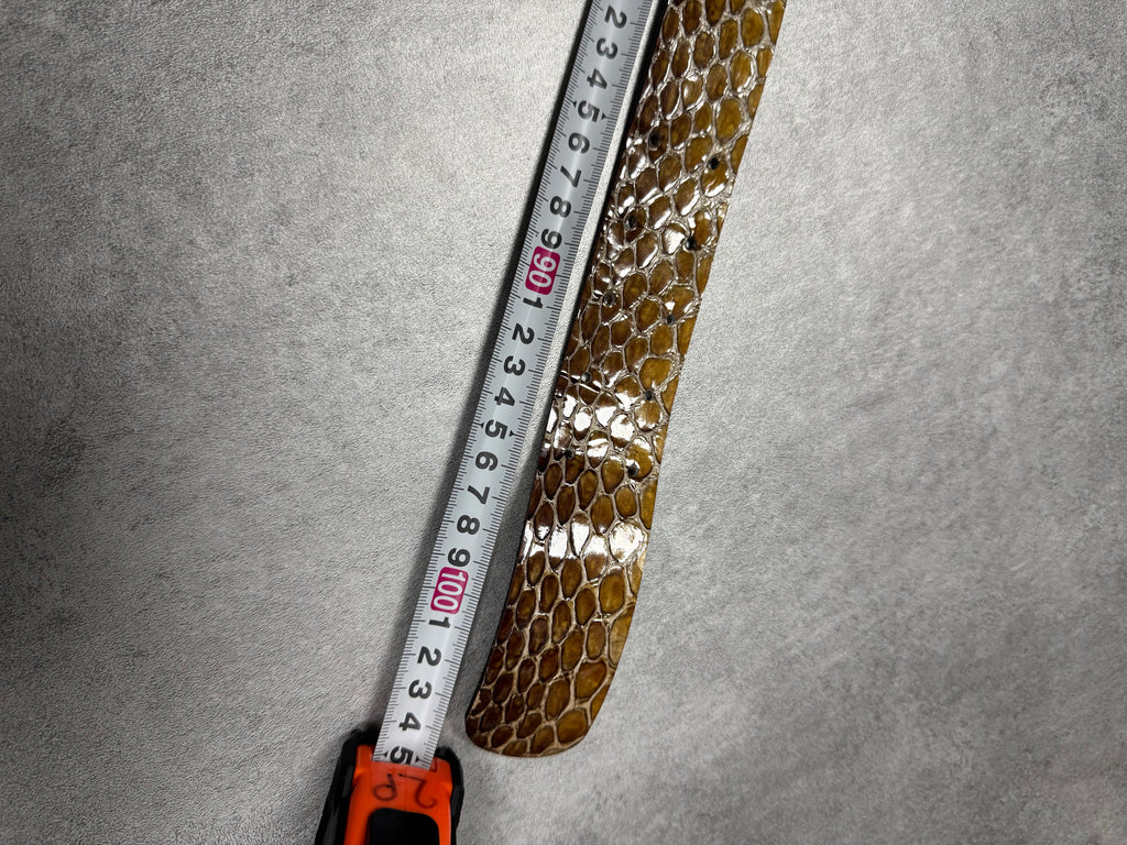 Cavalli Yellow Python Effect Leather Belt