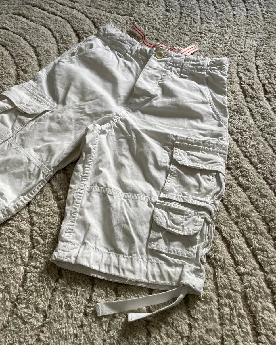 FW2006 Dolce & Gabbana Multi Pockets Cargo Olive Shorts (M) VrOiKJw 1