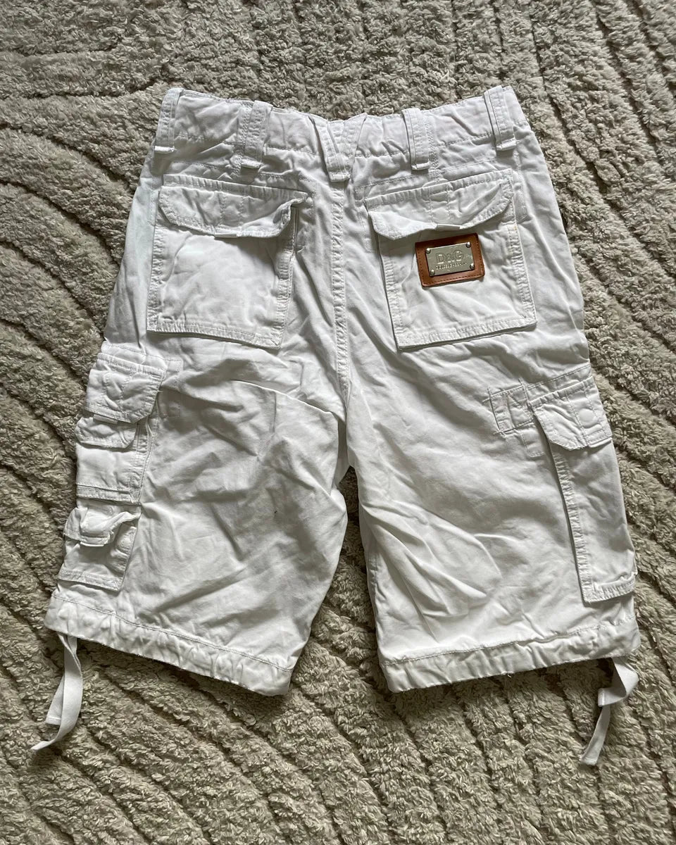 FW2006 Dolce & Gabbana Multi Pockets Cargo Olive Shorts (M) VrOiKJw 3