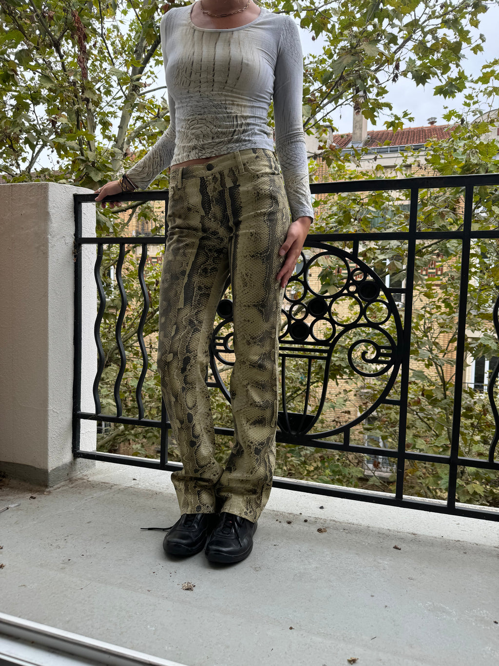 SS2006 Cavalli Funky Sand Python Pants