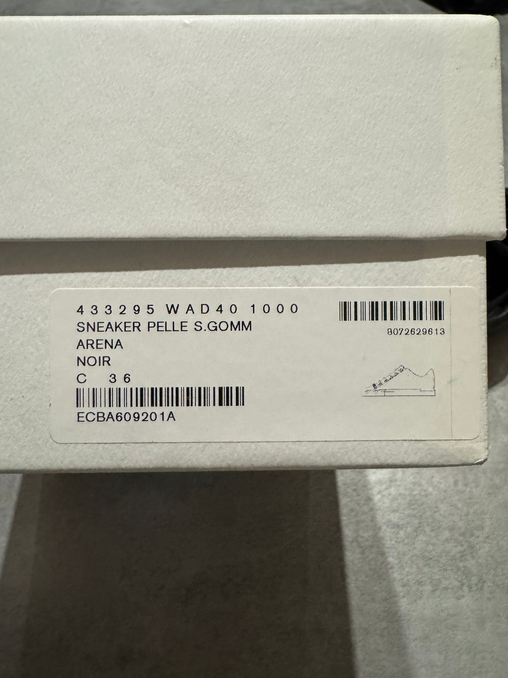 Balenciaga Arena Low Black Cracked Leather Sneakers