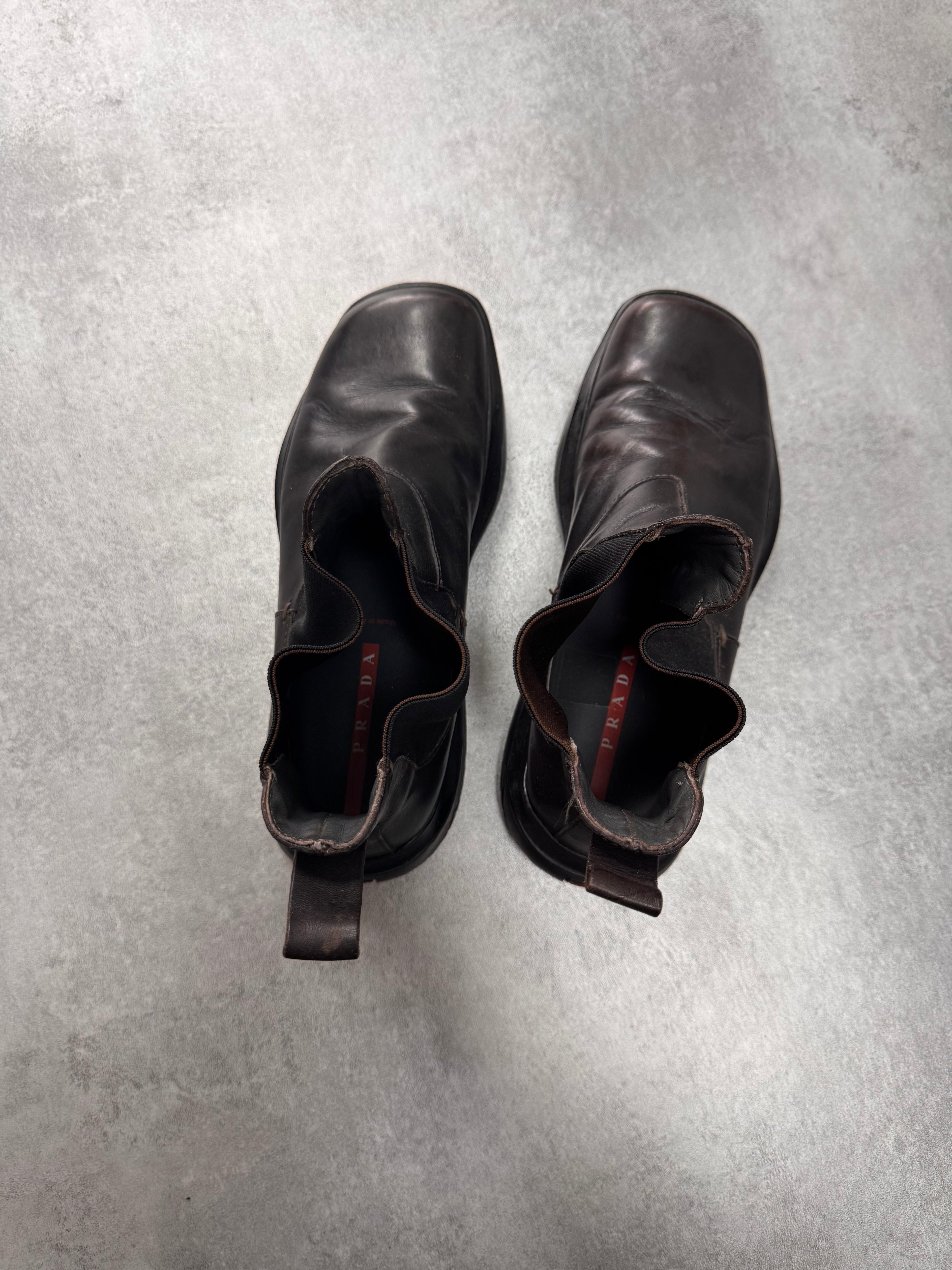 FW1999 Prada Brown Leather Boots