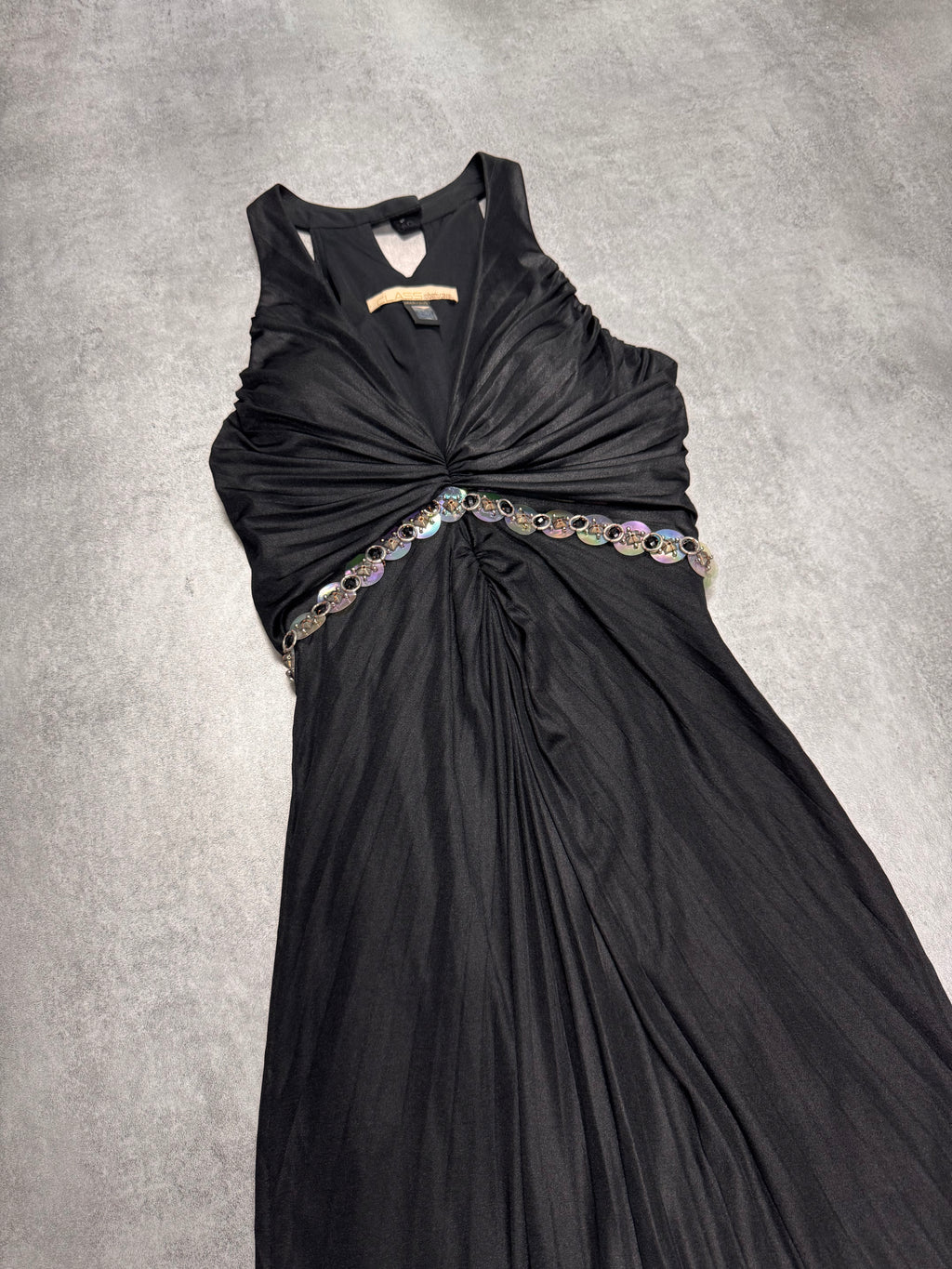 Roberto Cavalli Class Black Long Dress
