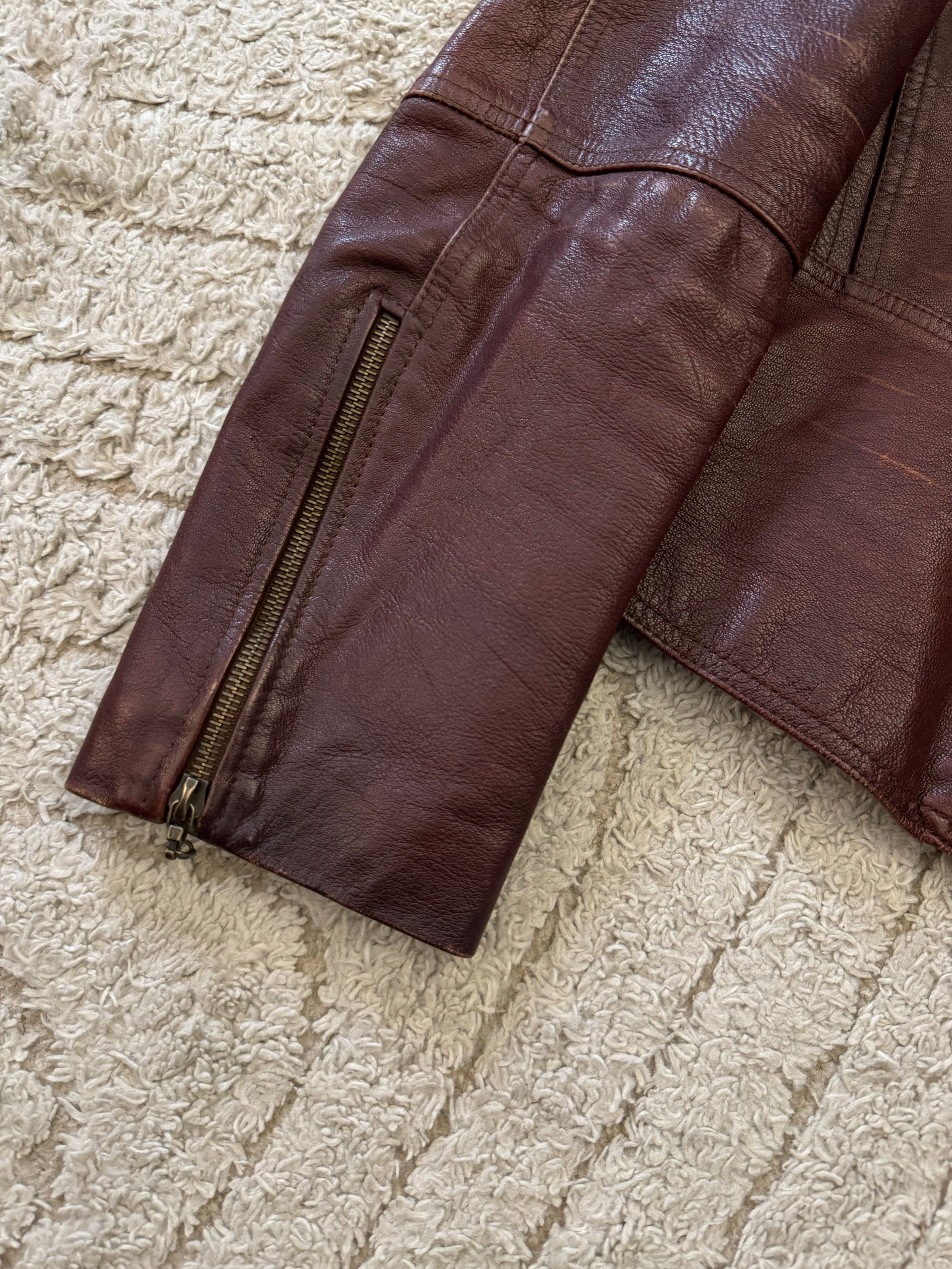 Cavalli Fight Club Leather Jacket (M)