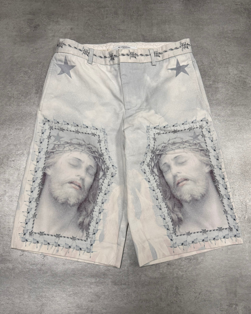 SS2016 Givenchy Christ Jesus Print Short