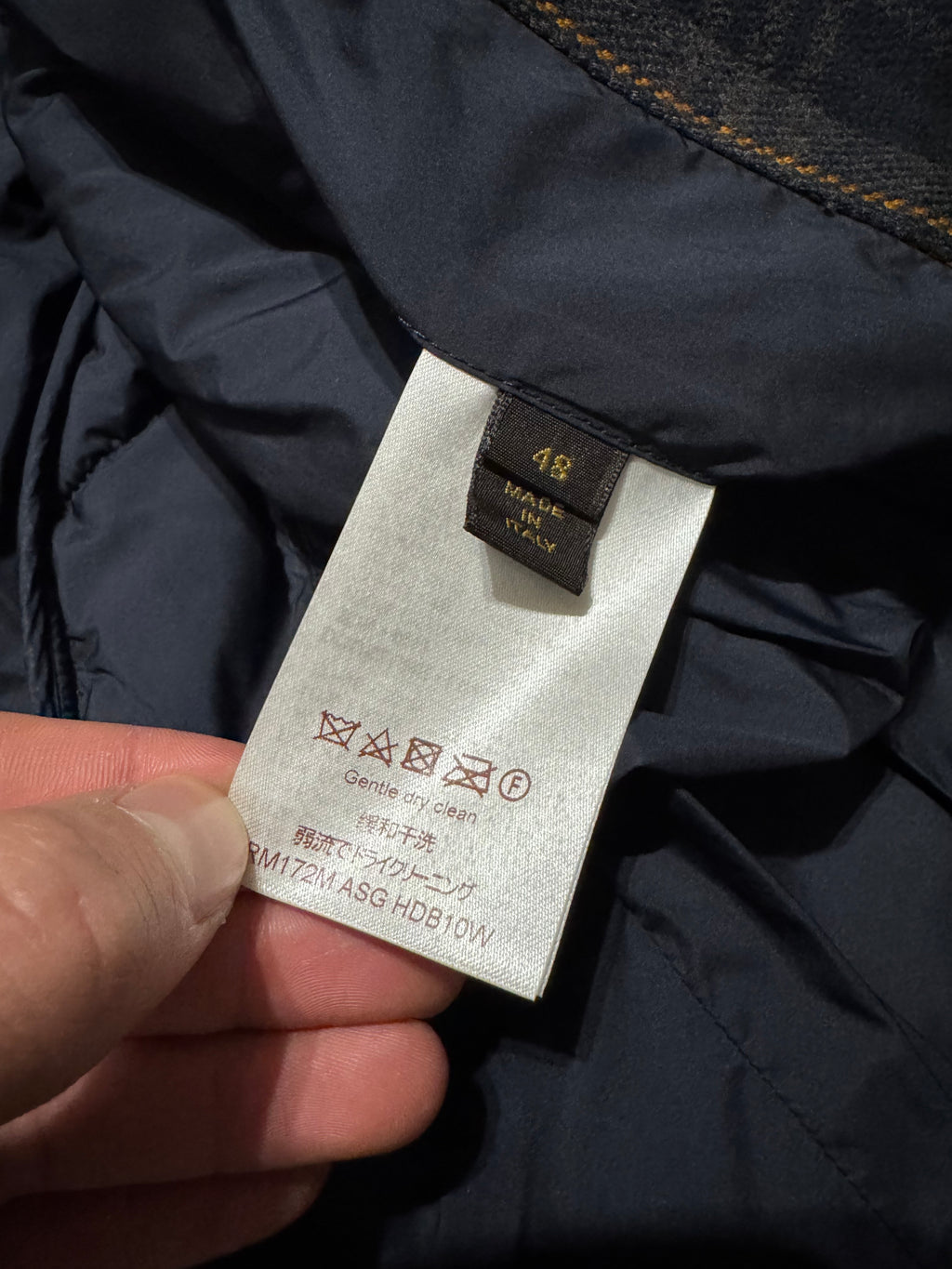 Louis Vuitton Tartan Hooded Blue Bomber Jacket