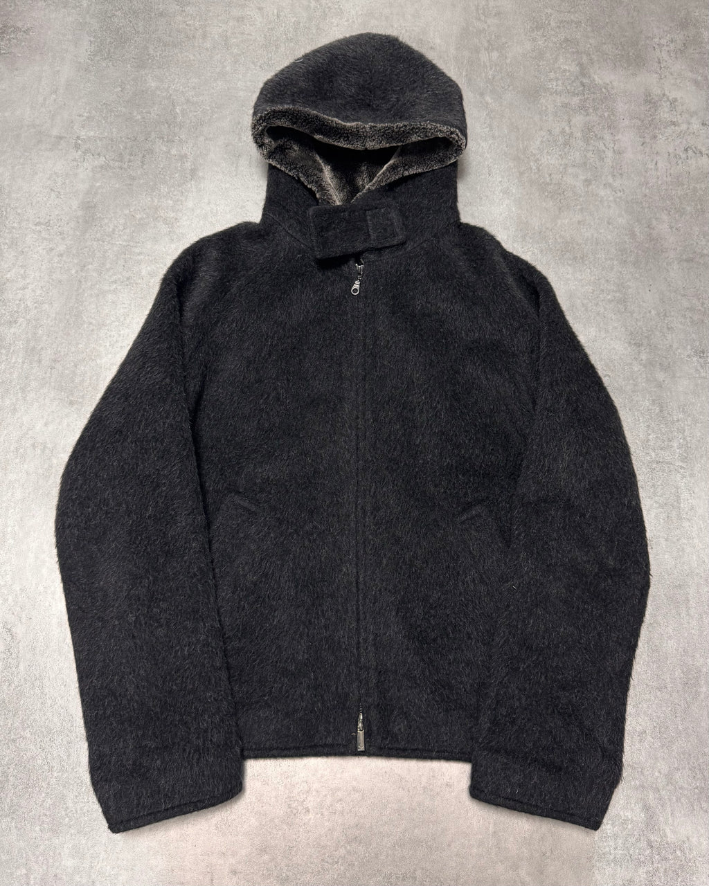 FW2014 Emporio Armani Wool Mohair Grey Jacket