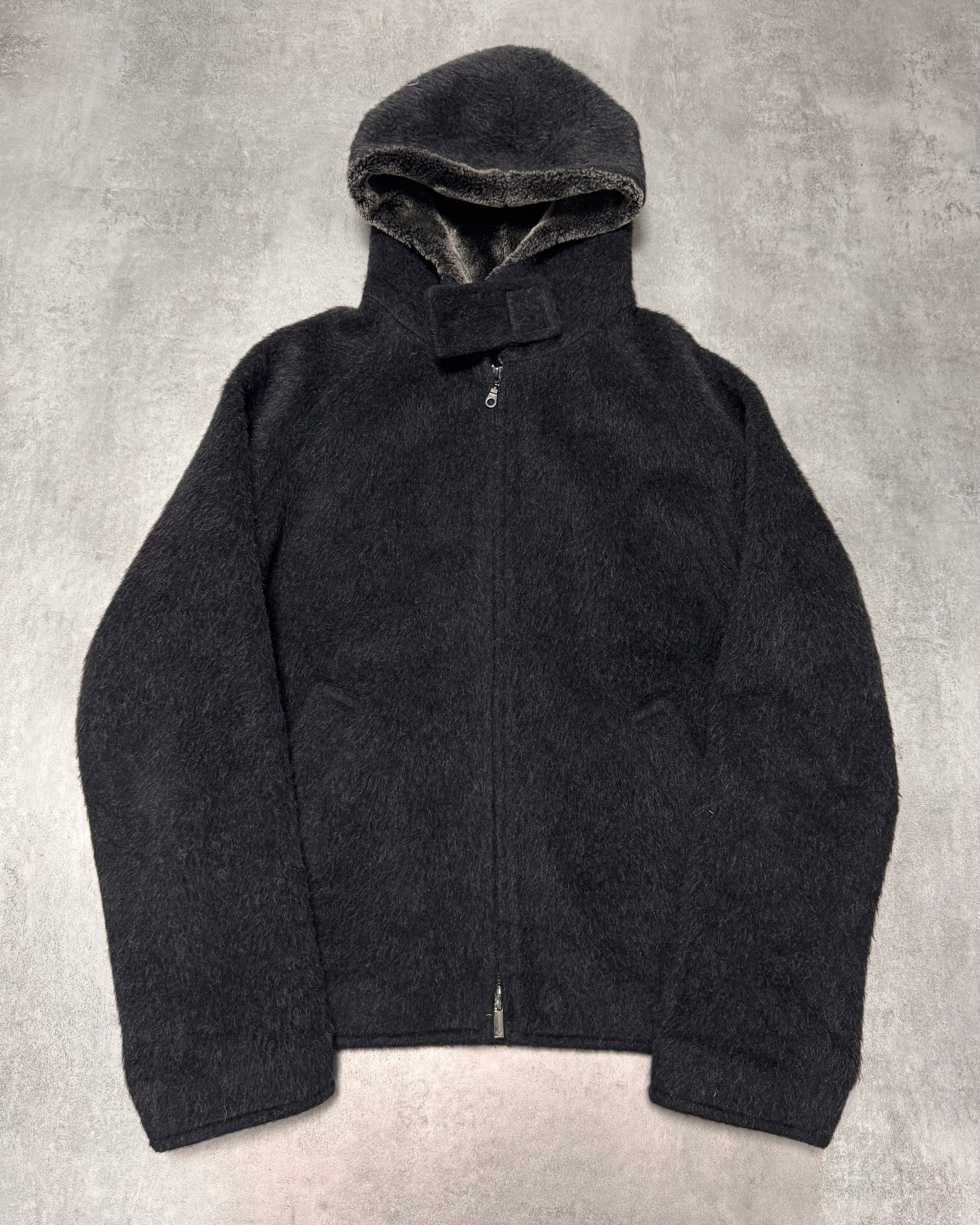 FW2014 Emporio Armani Wool Mohair Grey Jacket