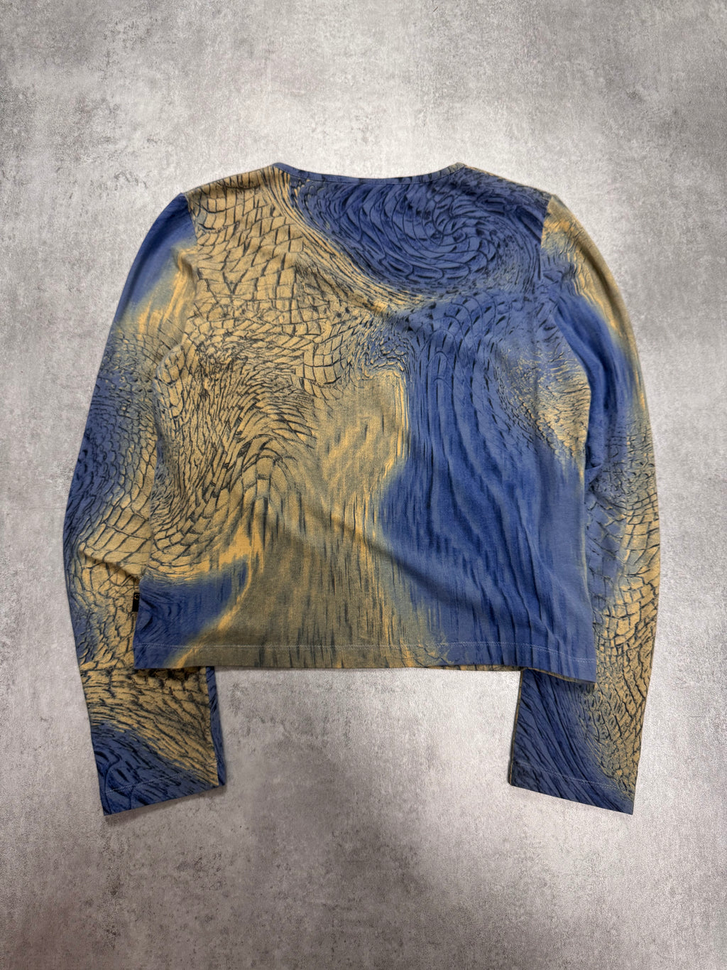 SS2002 Cavalli Crocodile Blue Sky & Sand Longsleeve