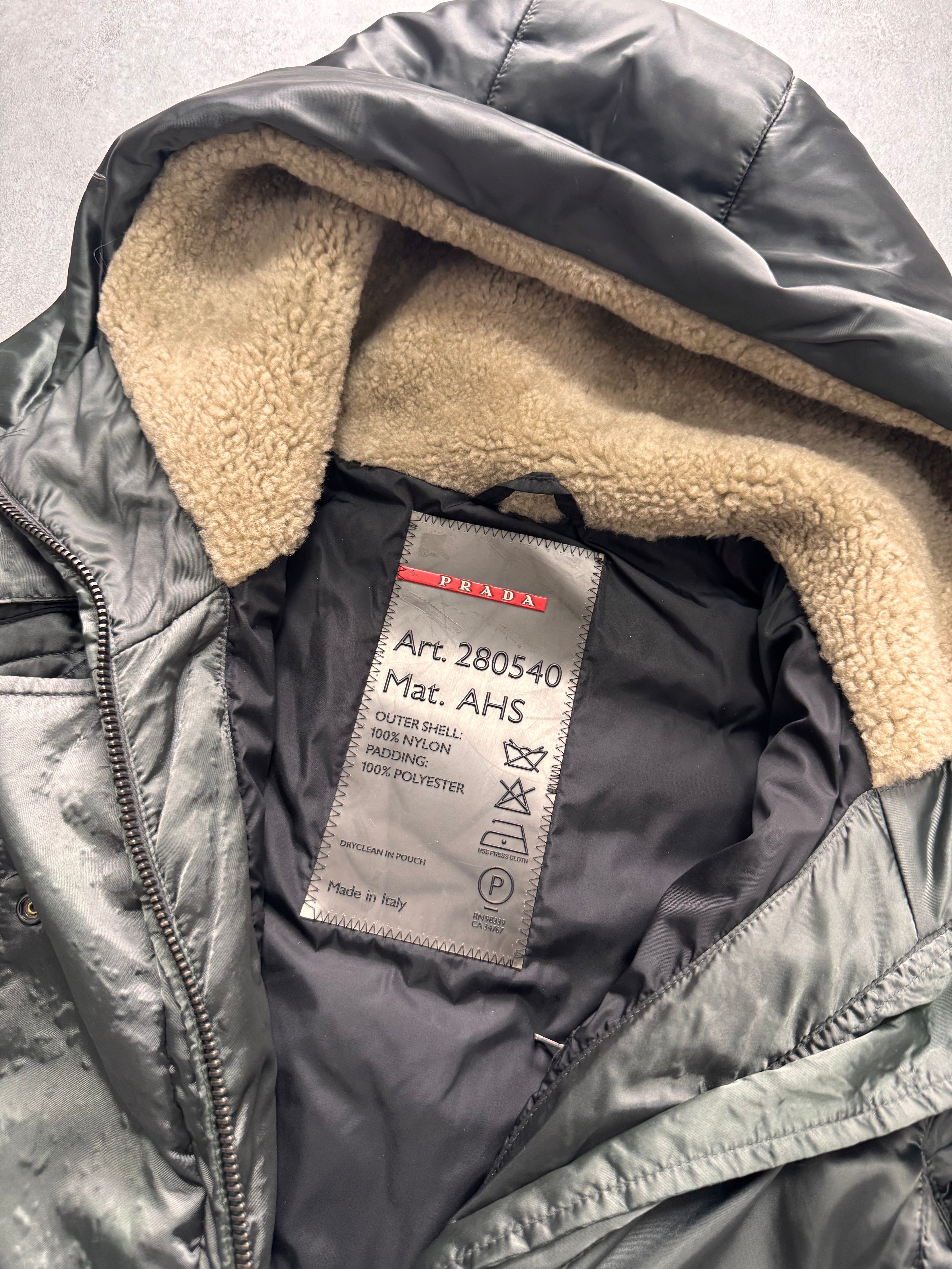 2000s Prada Ultimate Utility Ski Silver Jacket