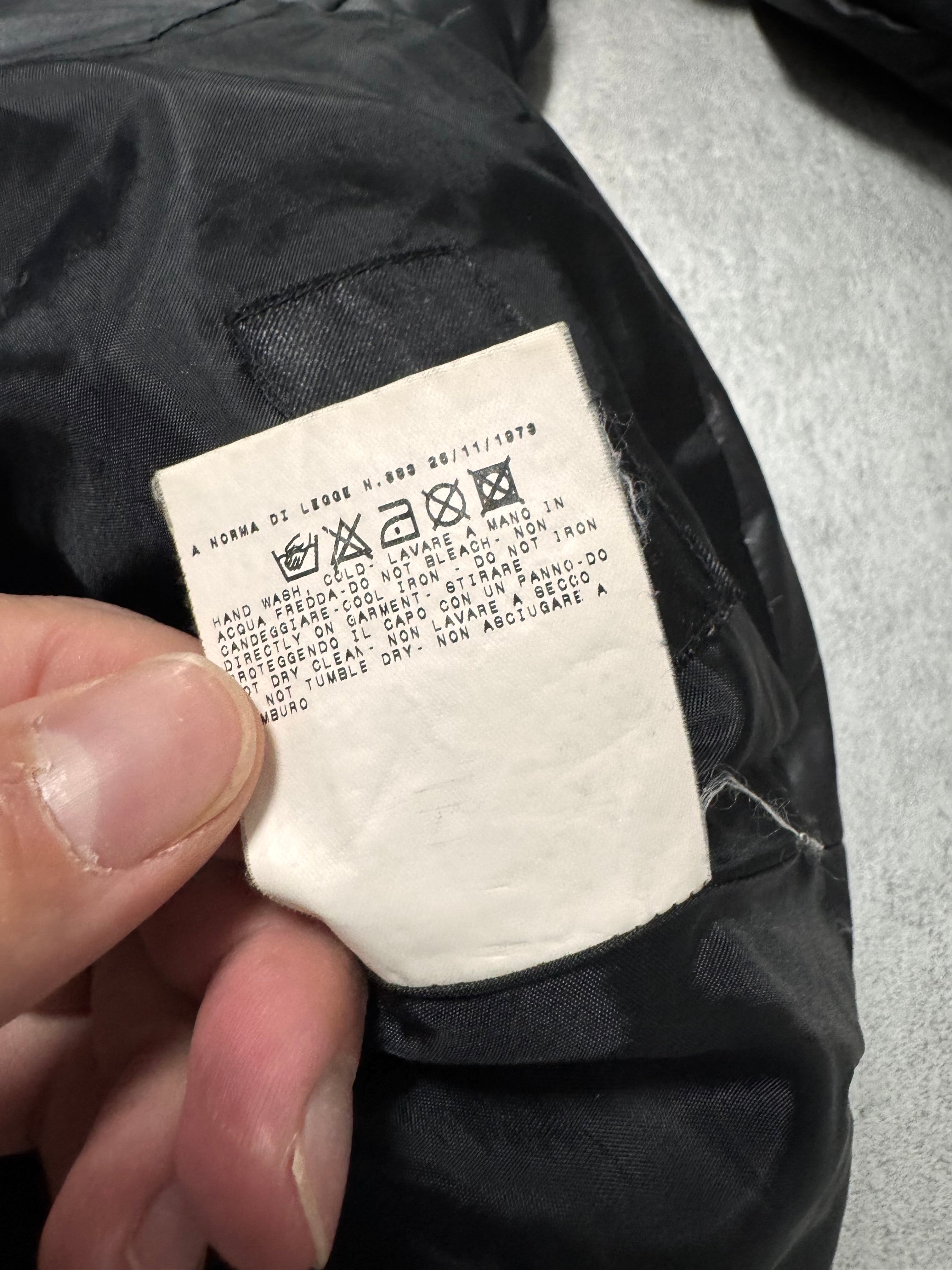 1990s Roberto Cavalli Parachute Bondage Puffer Black Jacket