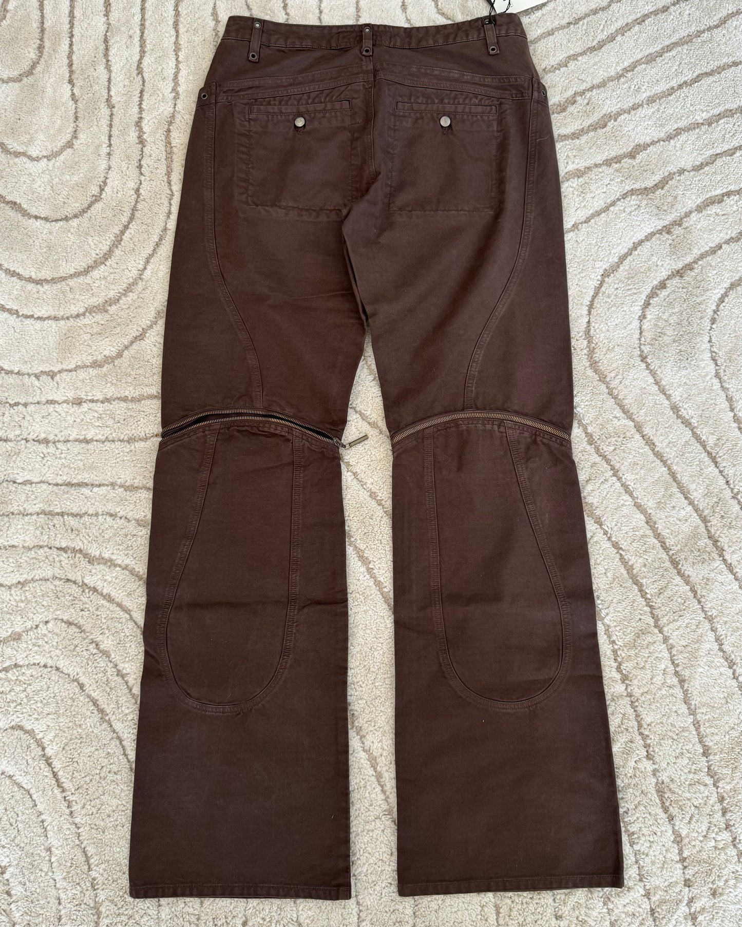 2000s Cavalli Zipped Knee Flared Pants (M/L)