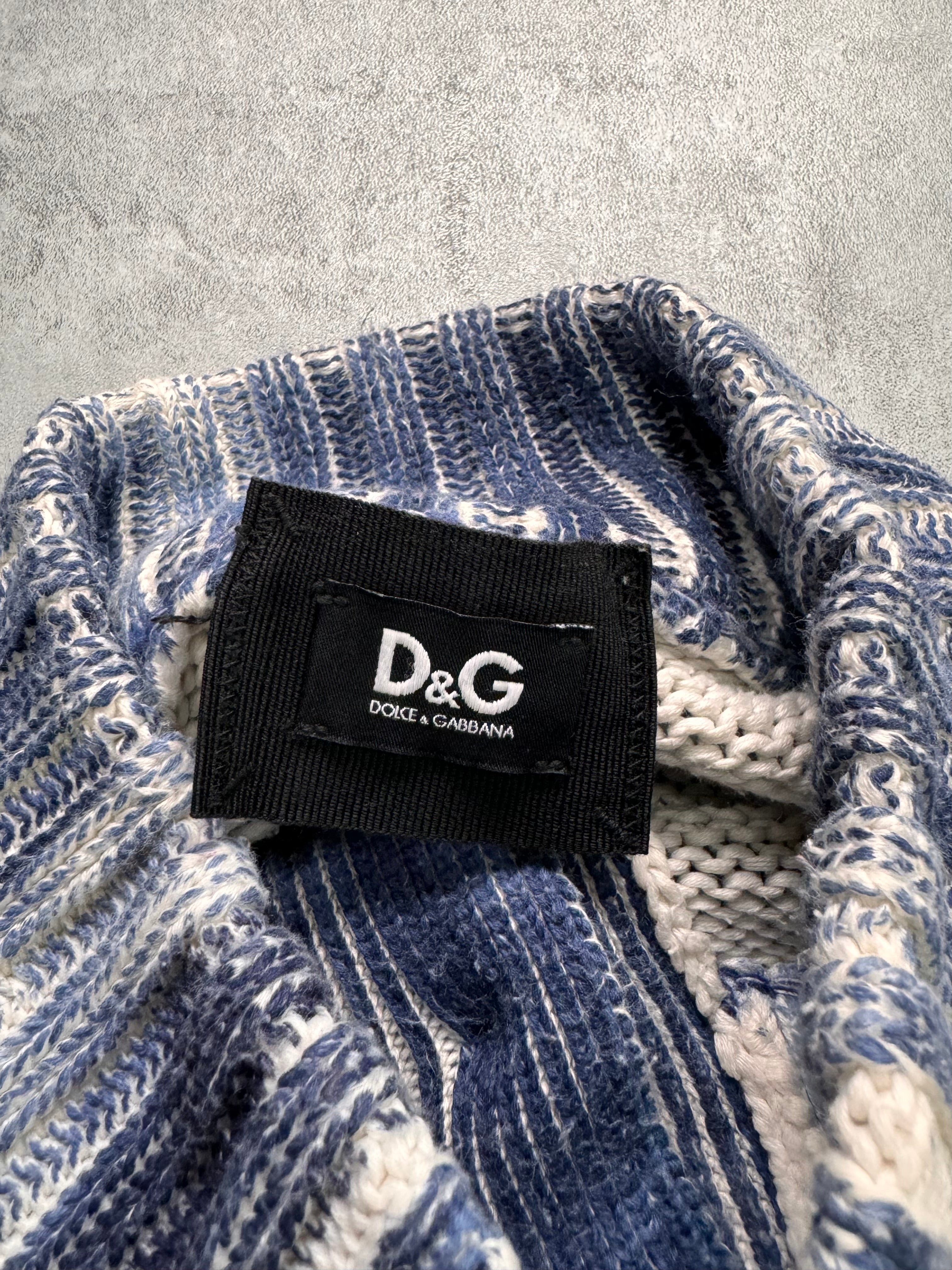 SS2010 Dolce & Gabbana Iceberg Overprint Sweater