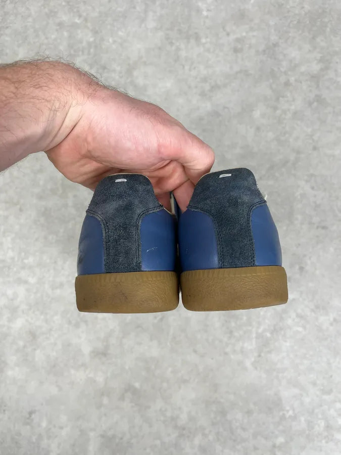 Maison Margiela Replica Blue Suede Leather Sneakers wxBliGe 5