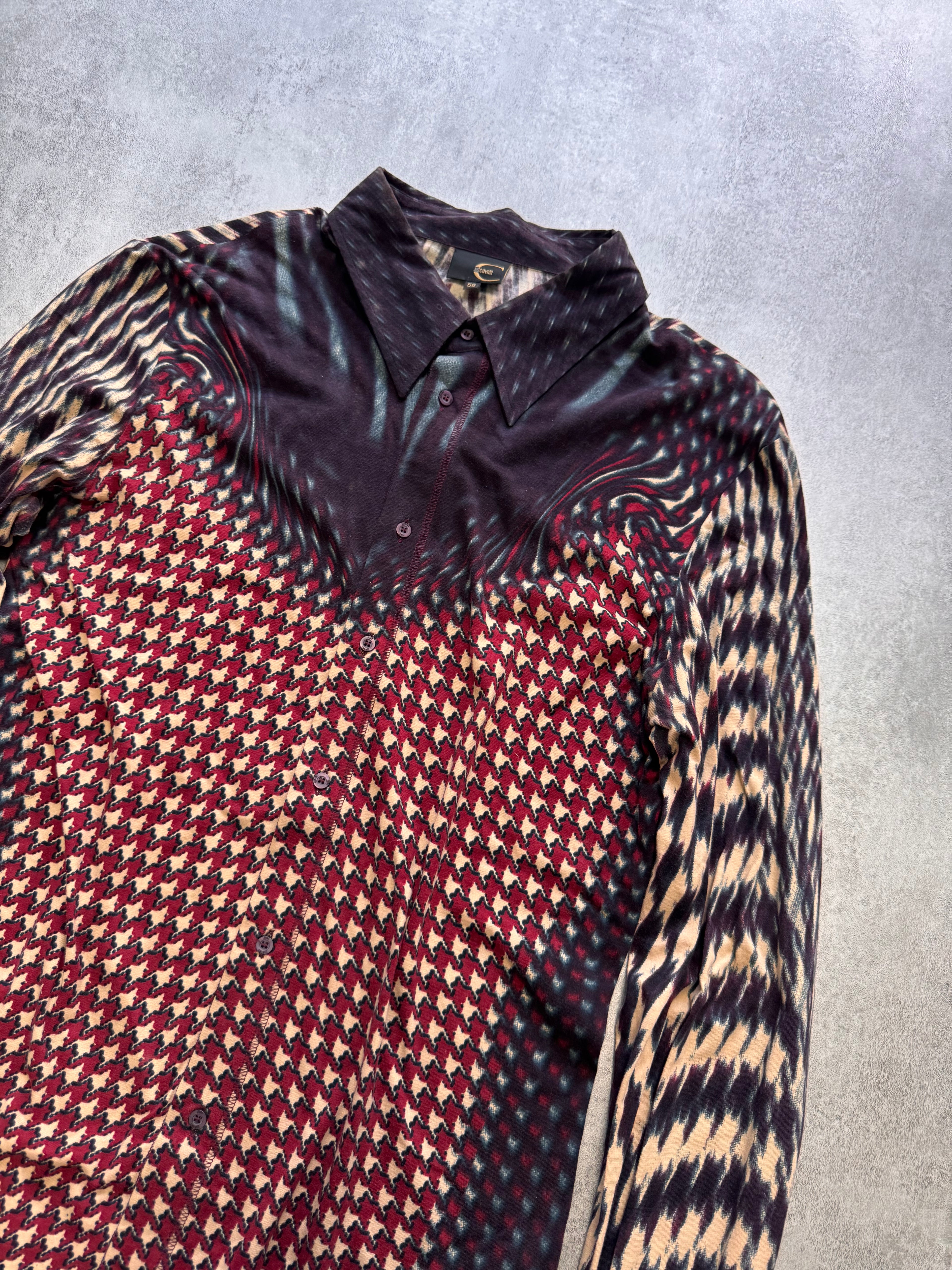 SS2001 Just Cavalli Psycho Pixel Devil Vision Shirt