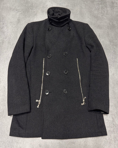 AW2003 Dolce & Gabbana 2-Zip Wool Coat (M/L)