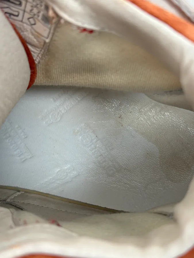 Maison Margiela Red Orange Suede High Leather Sneakers ODsOpZg 9