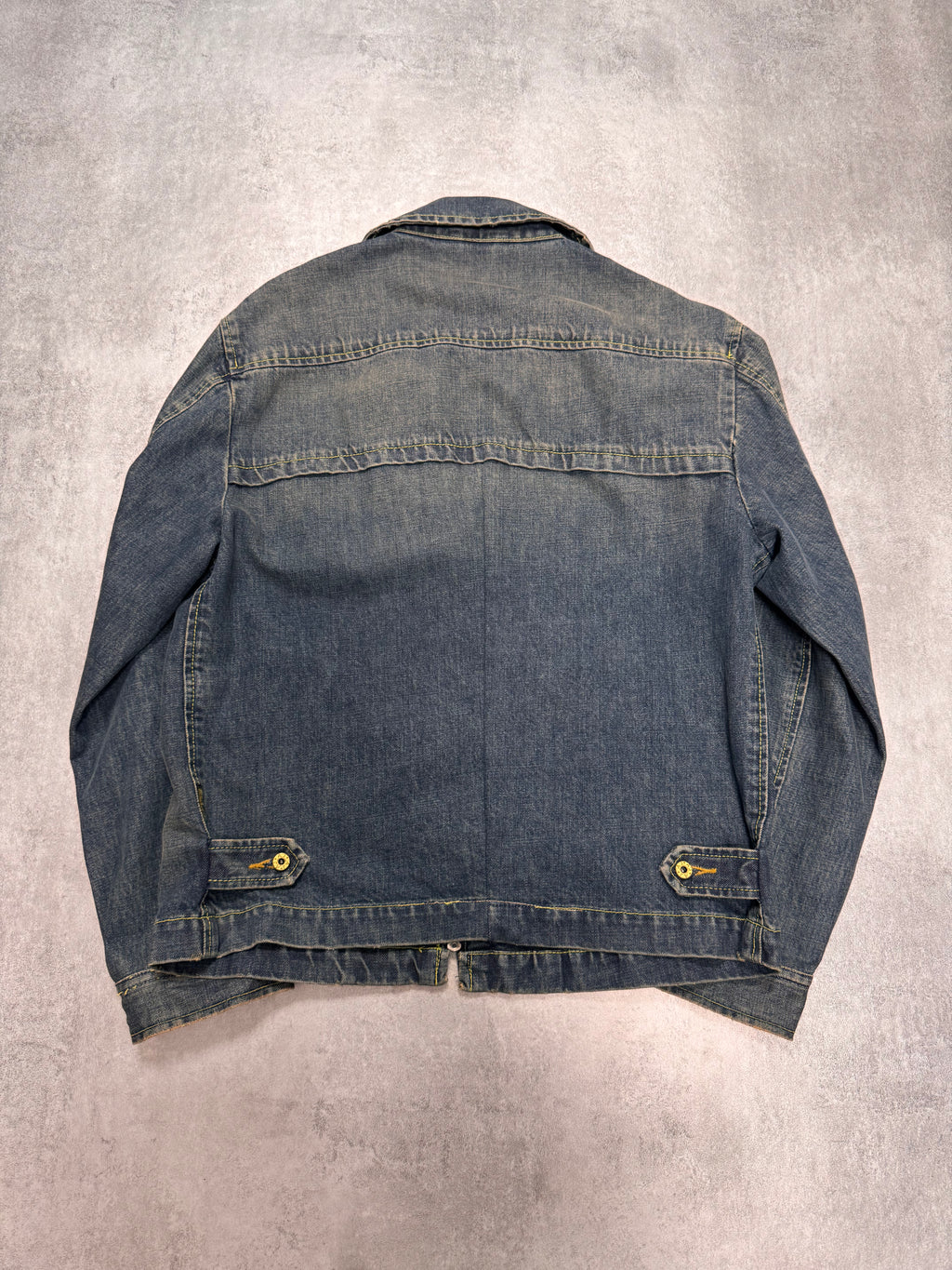 2000s Armani Structured Blue Denim Jacket