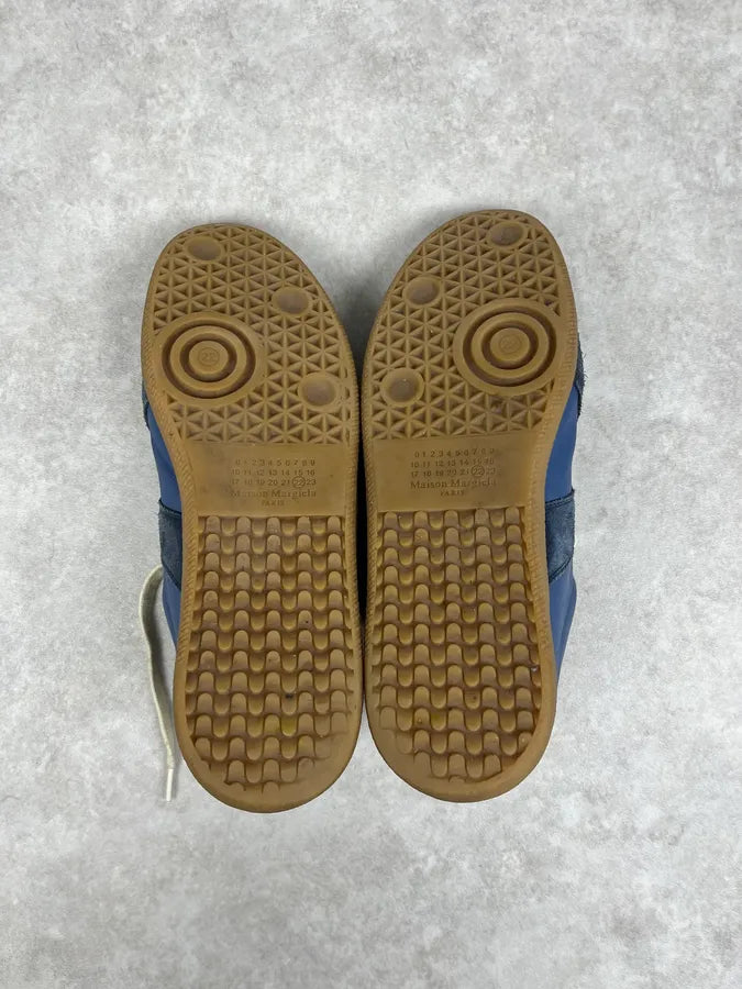 Maison Margiela Replica Blue Suede Leather Sneakers wxBliGe 8