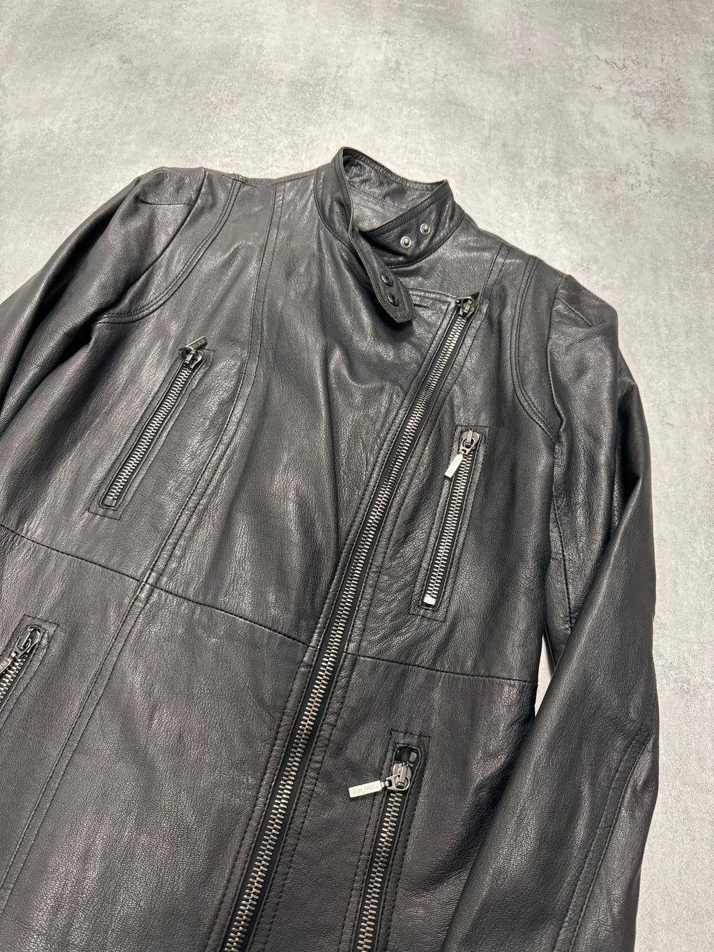 2000s Plein Sud Discreet Leather Trench Coat