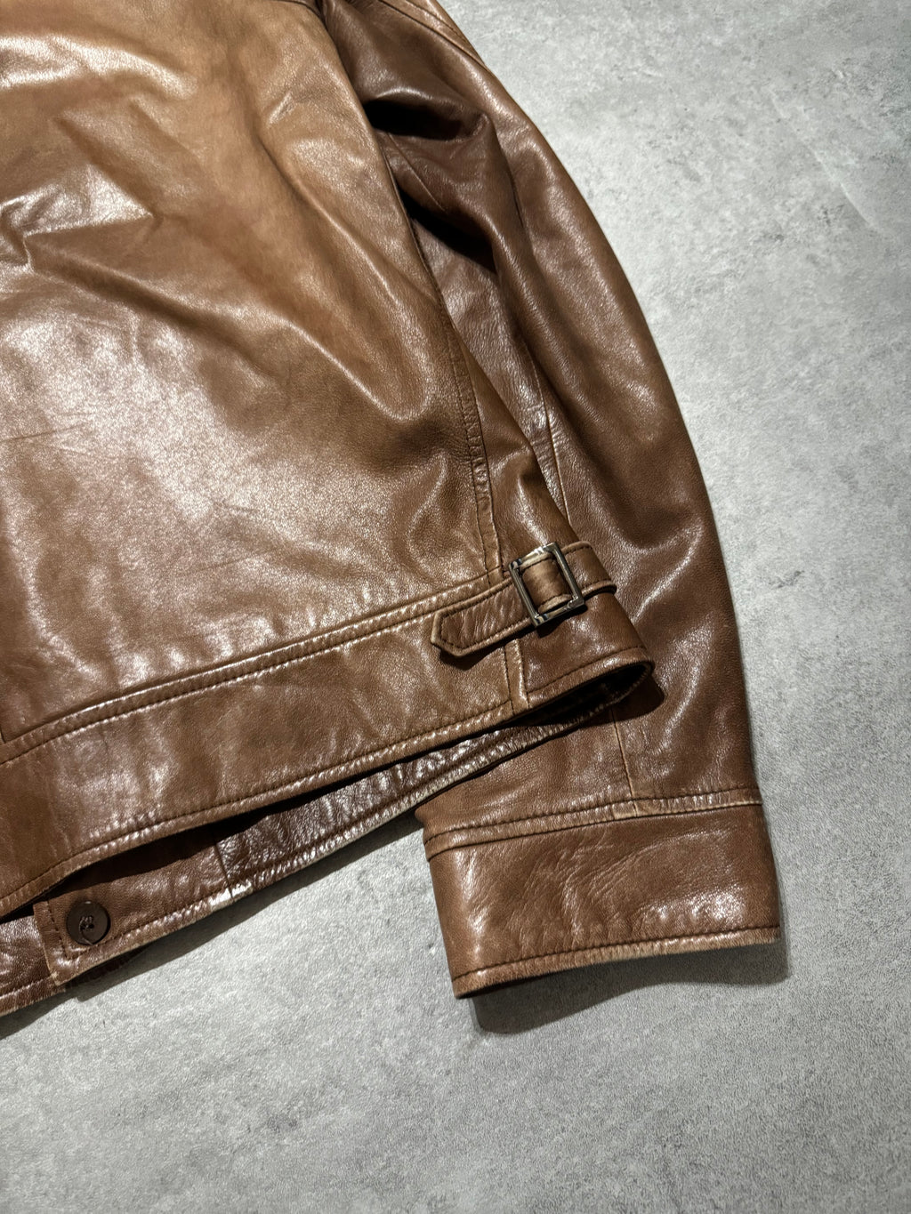 SS2010 Prada Brown Leather Jacket