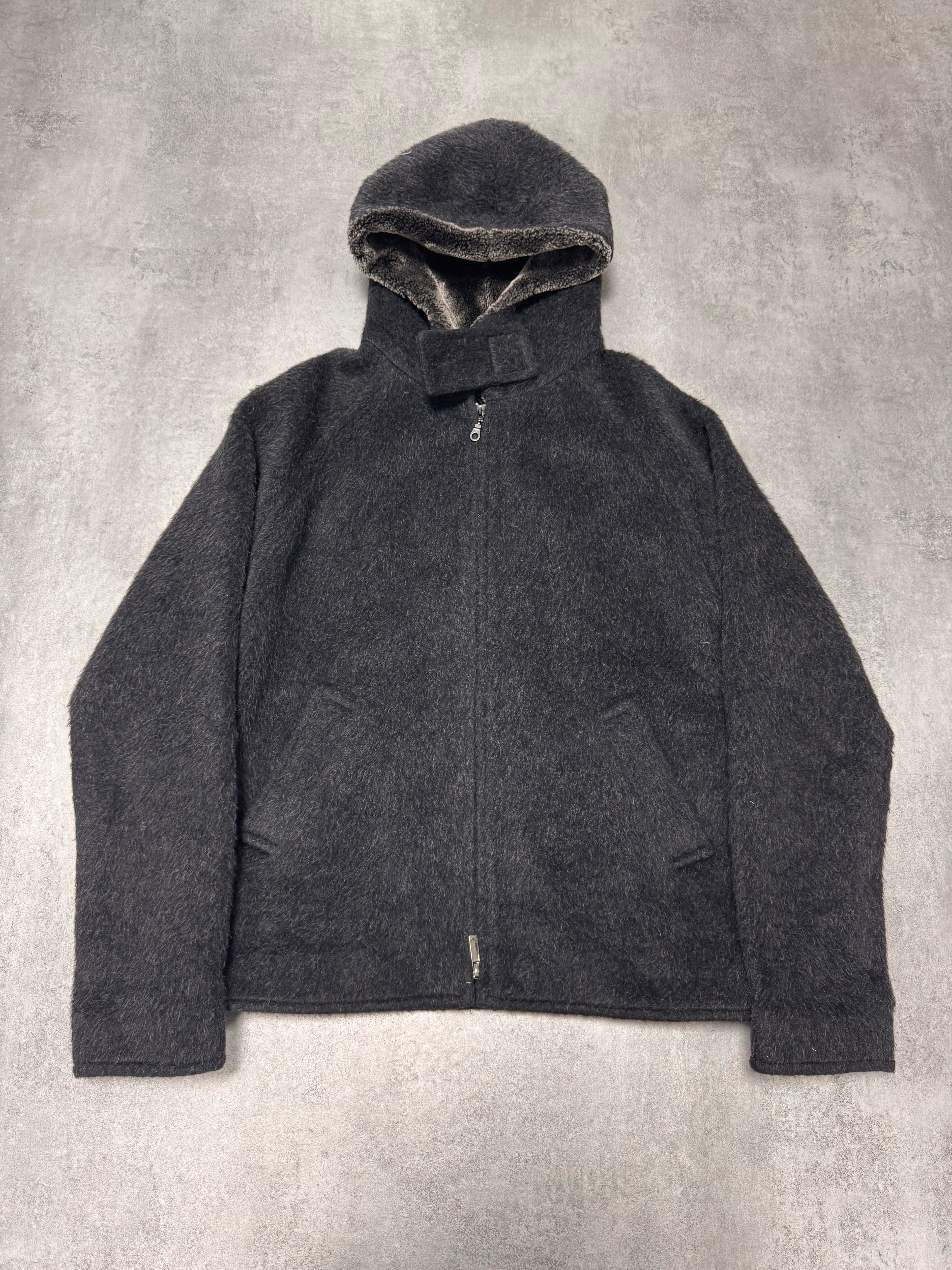 FW2014 Emporio Armani Wool Mohair Grey Jacket