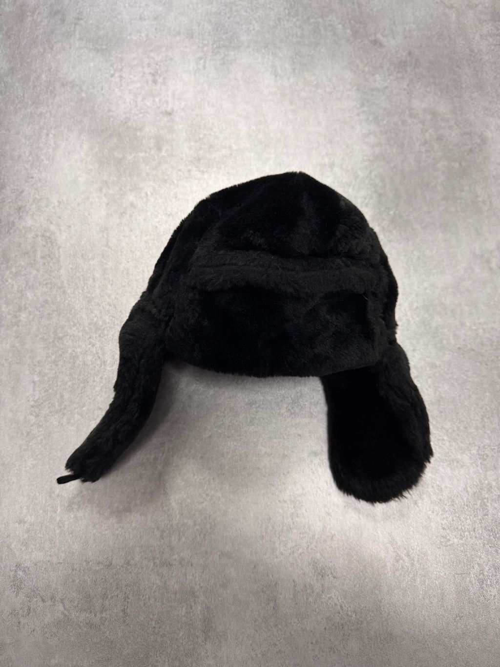 2000s Dolce & Gabbana Black Faux Fur Chapka