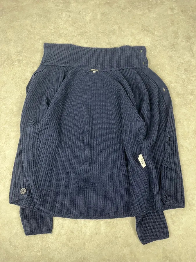 Gianfranco Ferré Navy Wool Buttoned Cardigan Sweater tTKvxhd 7