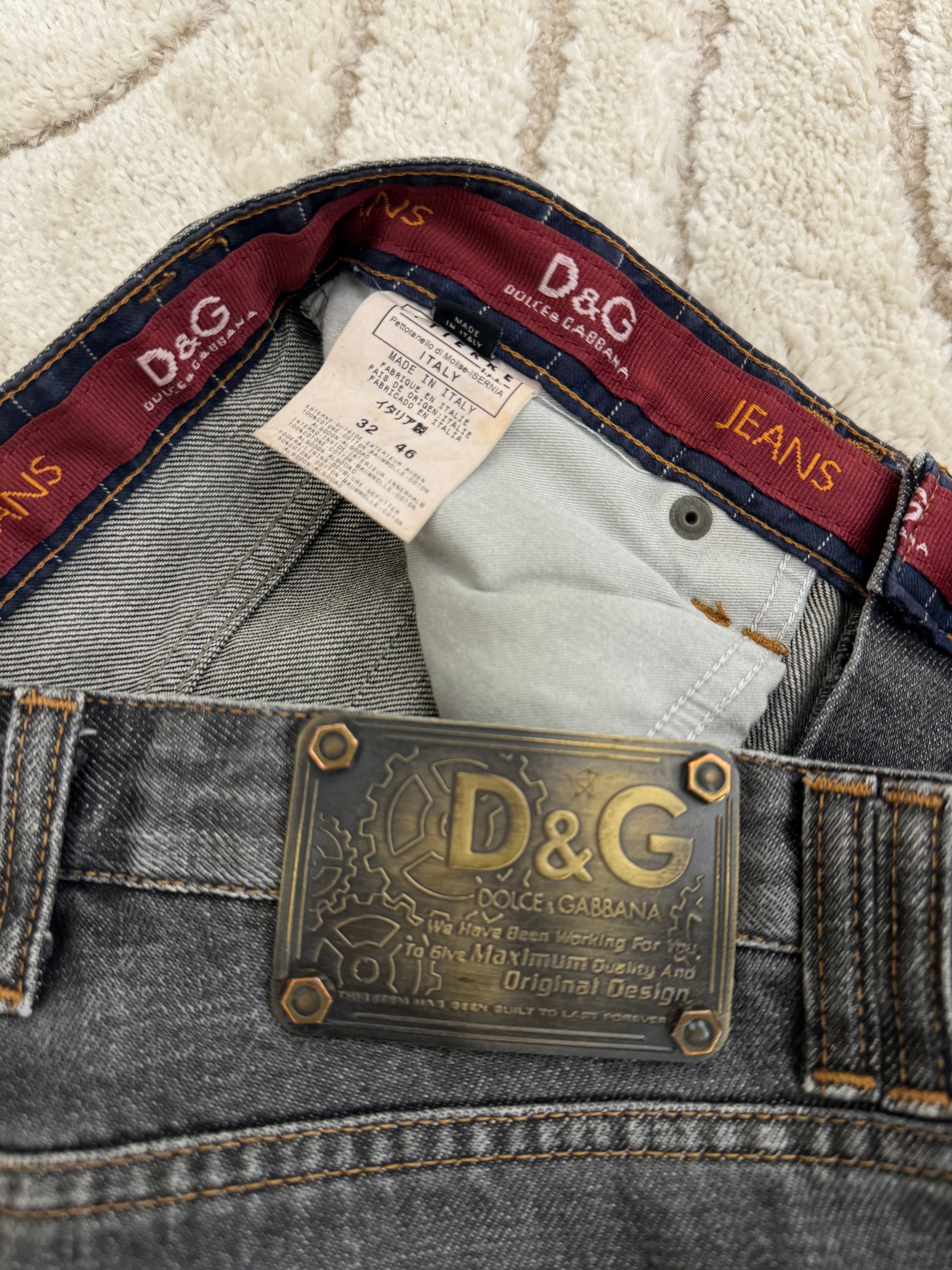 AW2003 Dolce & Gabbana Brutal Denim Pants (M)