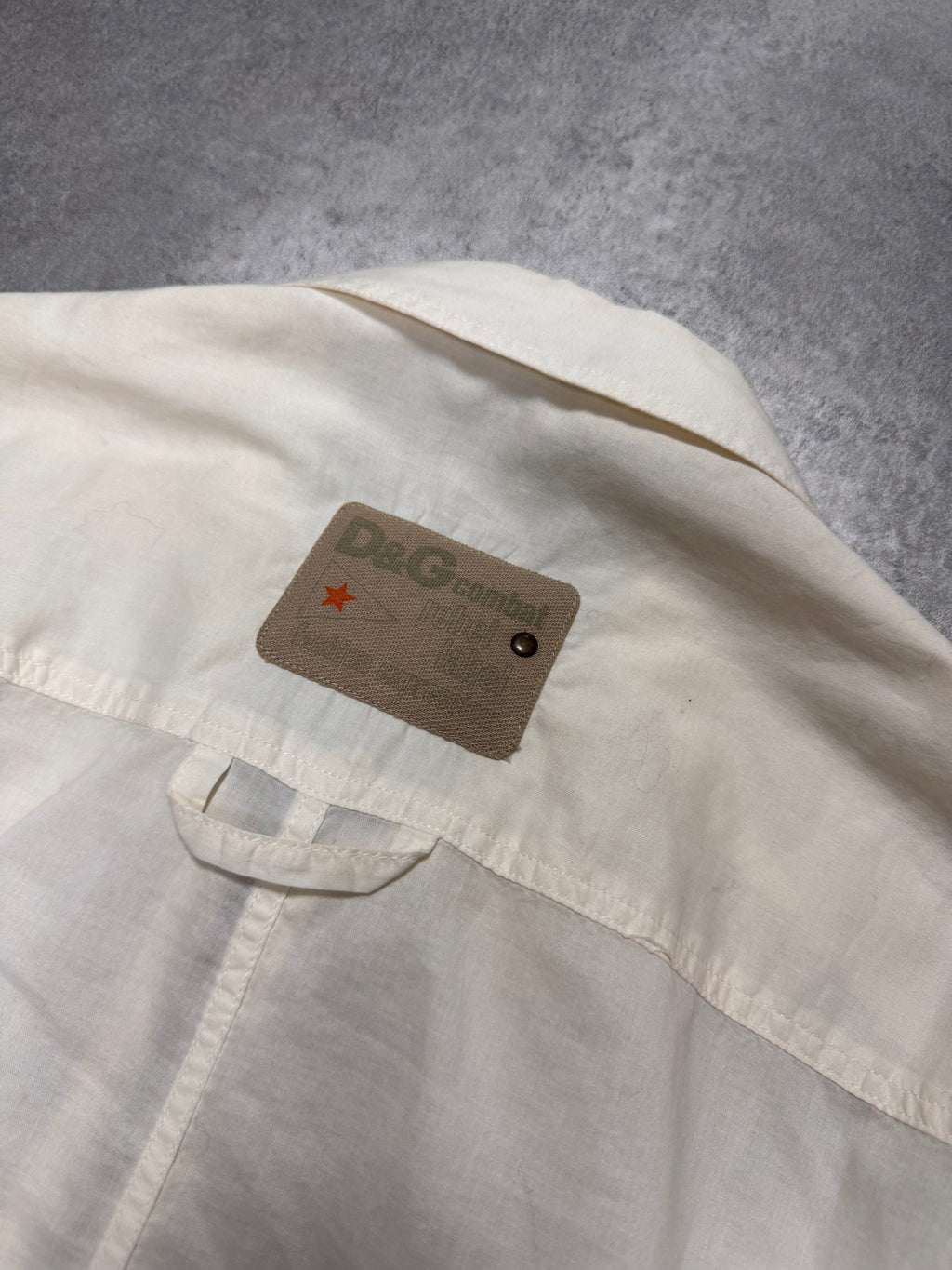 2000s Dolce & Gabbana Cargo Army White Shirt