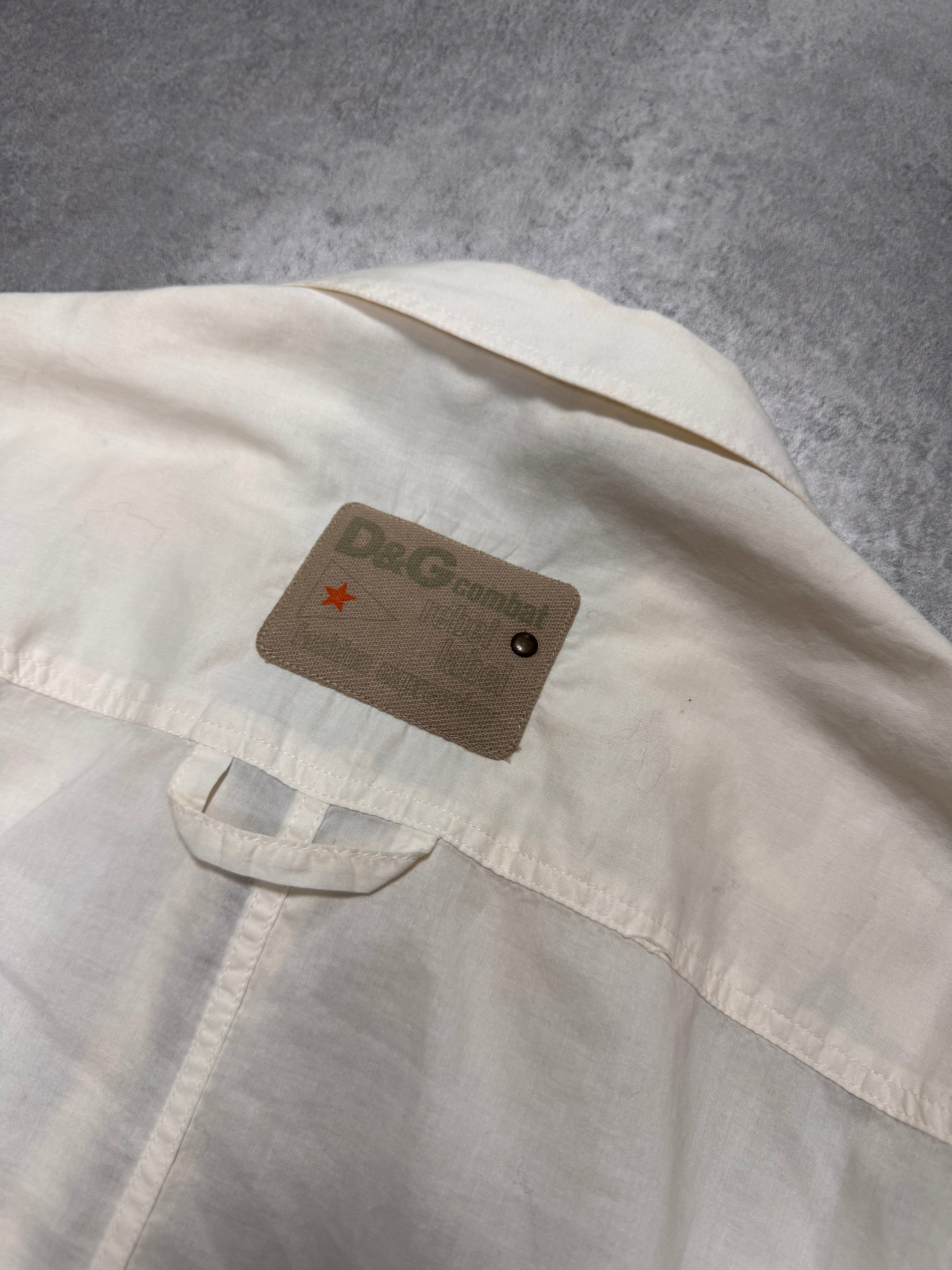 2000s Dolce & Gabbana Cargo Army White Shirt