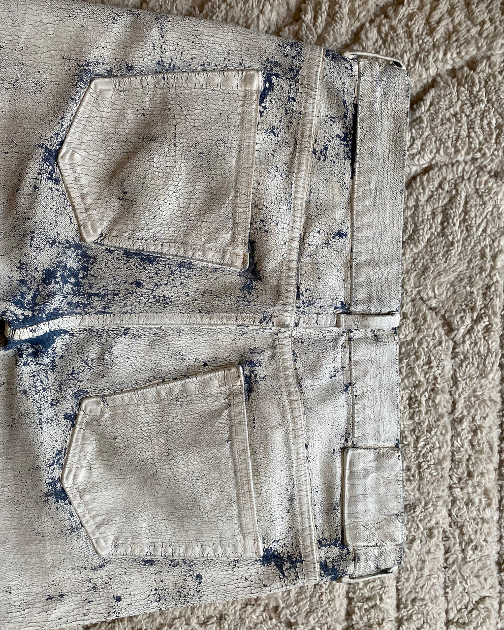 SS04 Maison Margiela x H&M White Painted Jeans RE-EDITION (M)