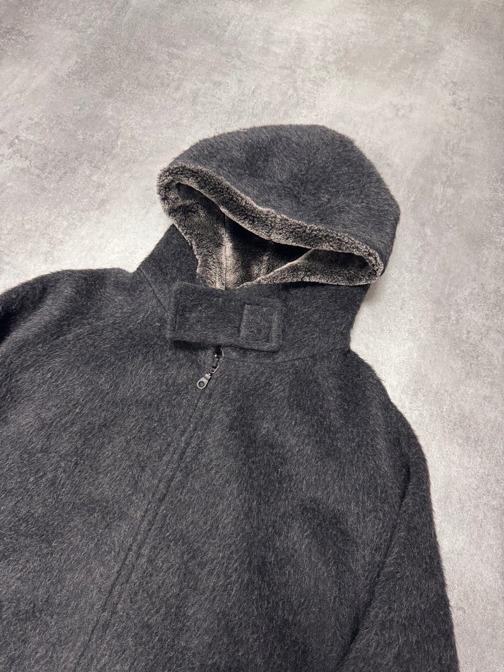 FW2014 Emporio Armani Wool Mohair Grey Jacket