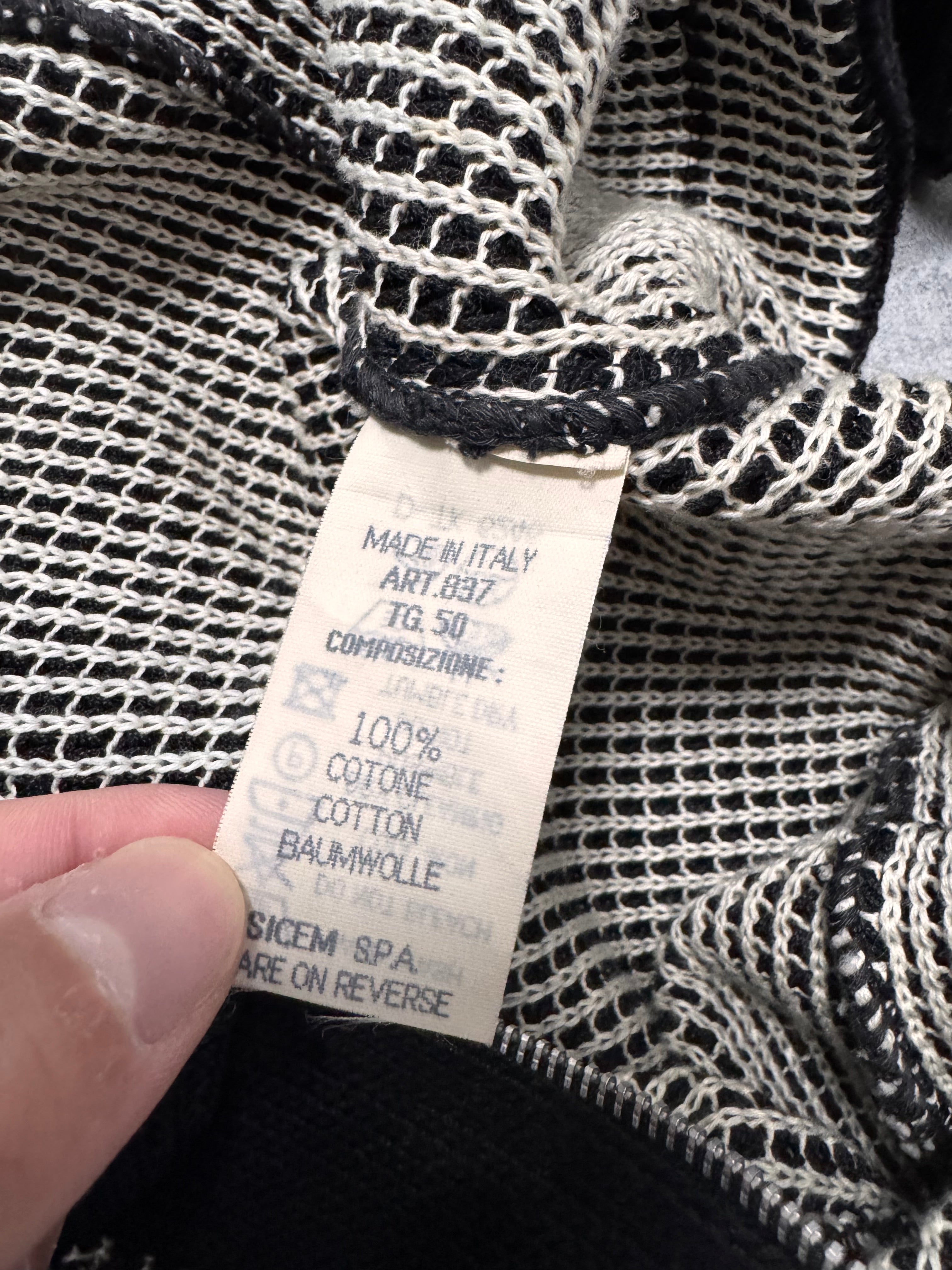 1990s Emporio Armani Bicolor Zip-Up