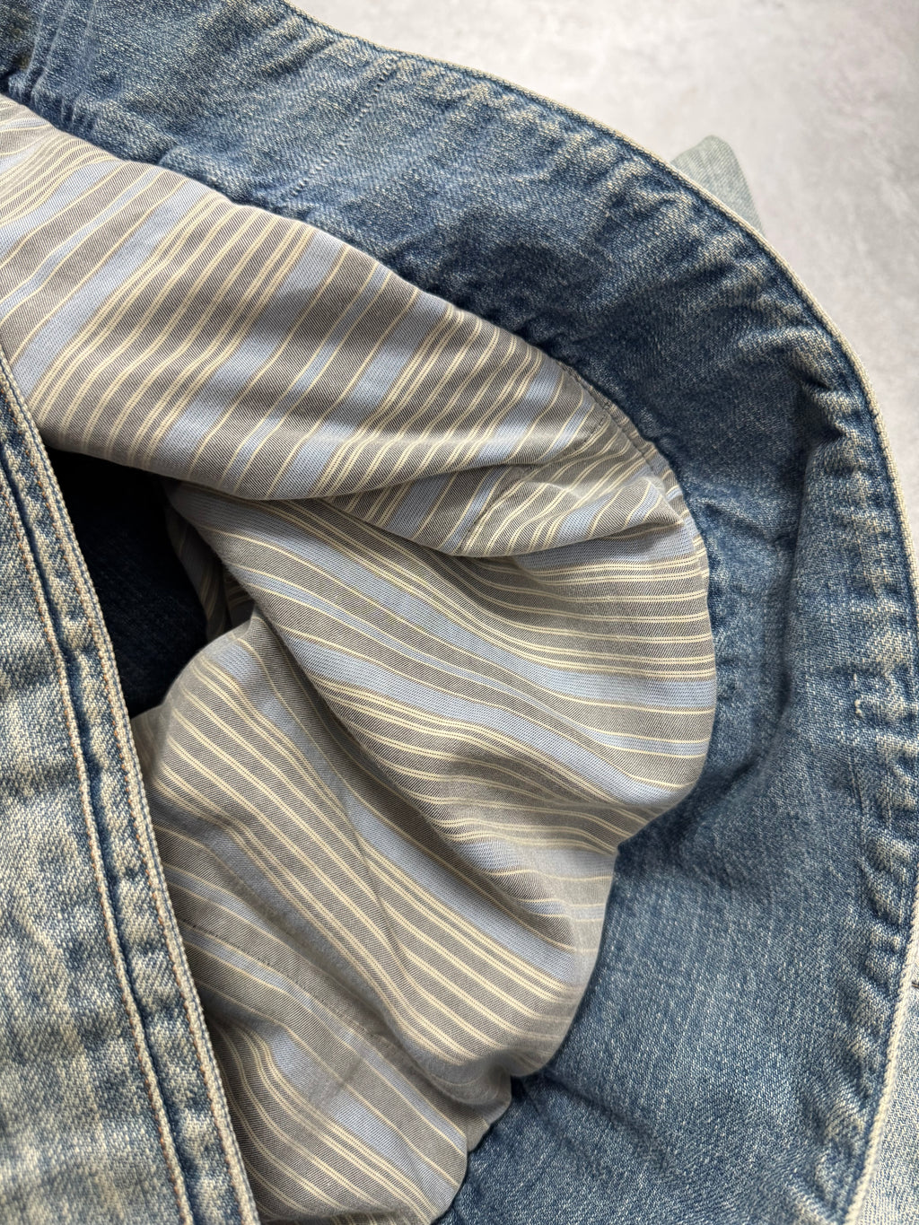 SS2005 Dolce & Gabbana Apocalyptic Biker Denim Jacket