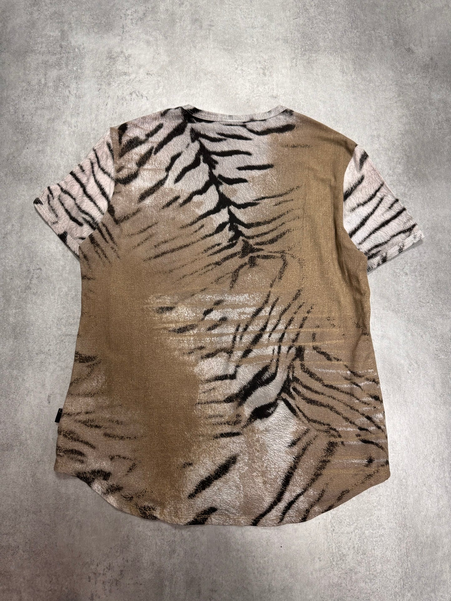 SS2002 Cavalli Zebra Camel Faded Tee (L)