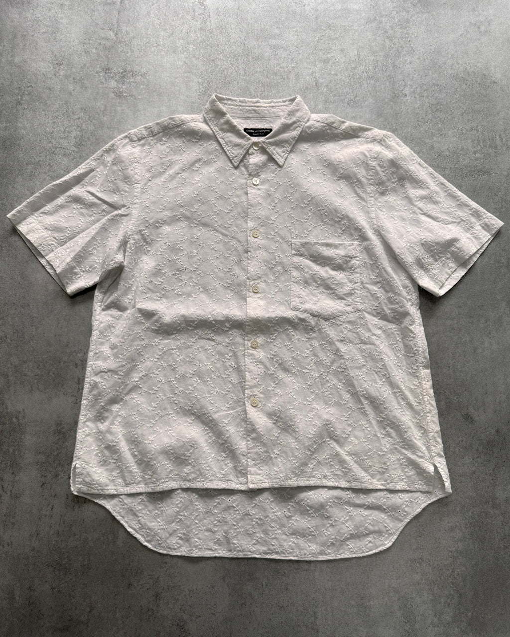 SS2000 Comme Des Garçons Homme Plus Floral White Shirt
