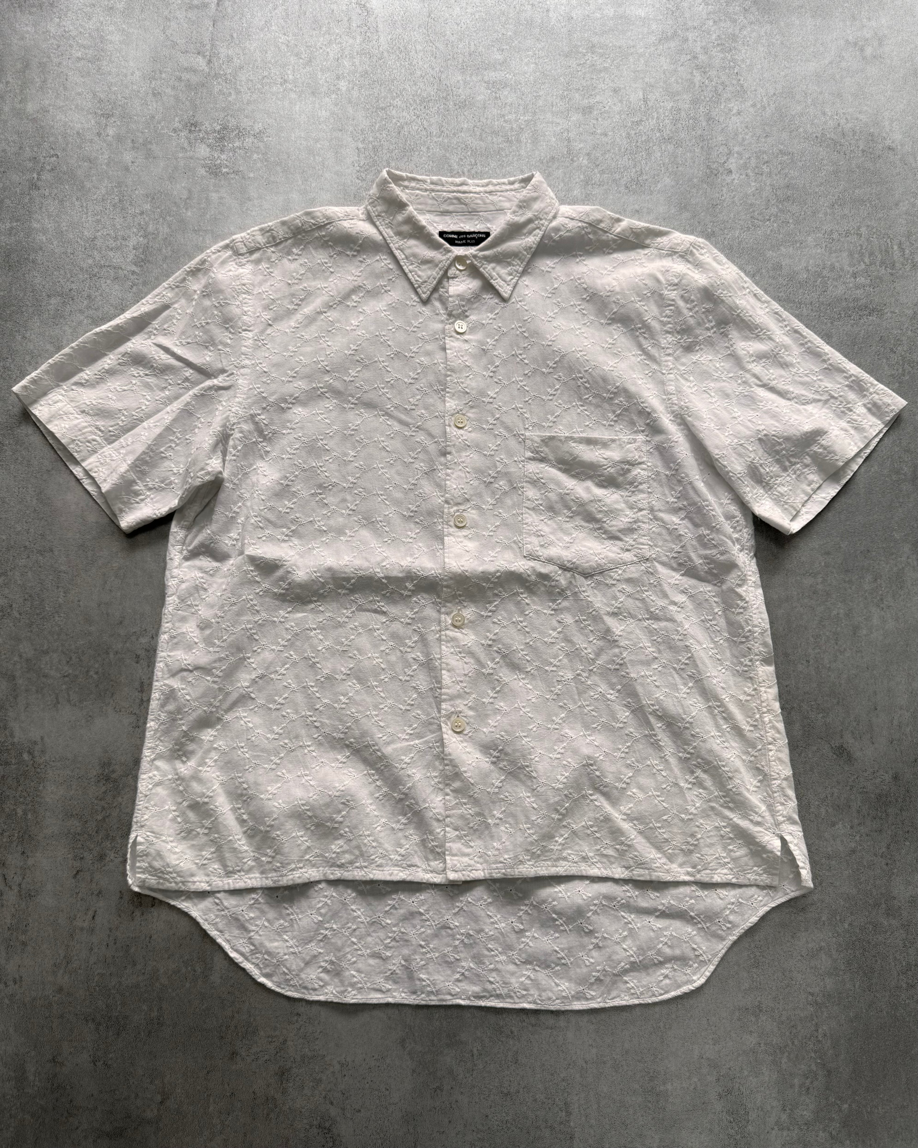SS2000 Comme Des Garçons Homme Plus Floral White Shirt